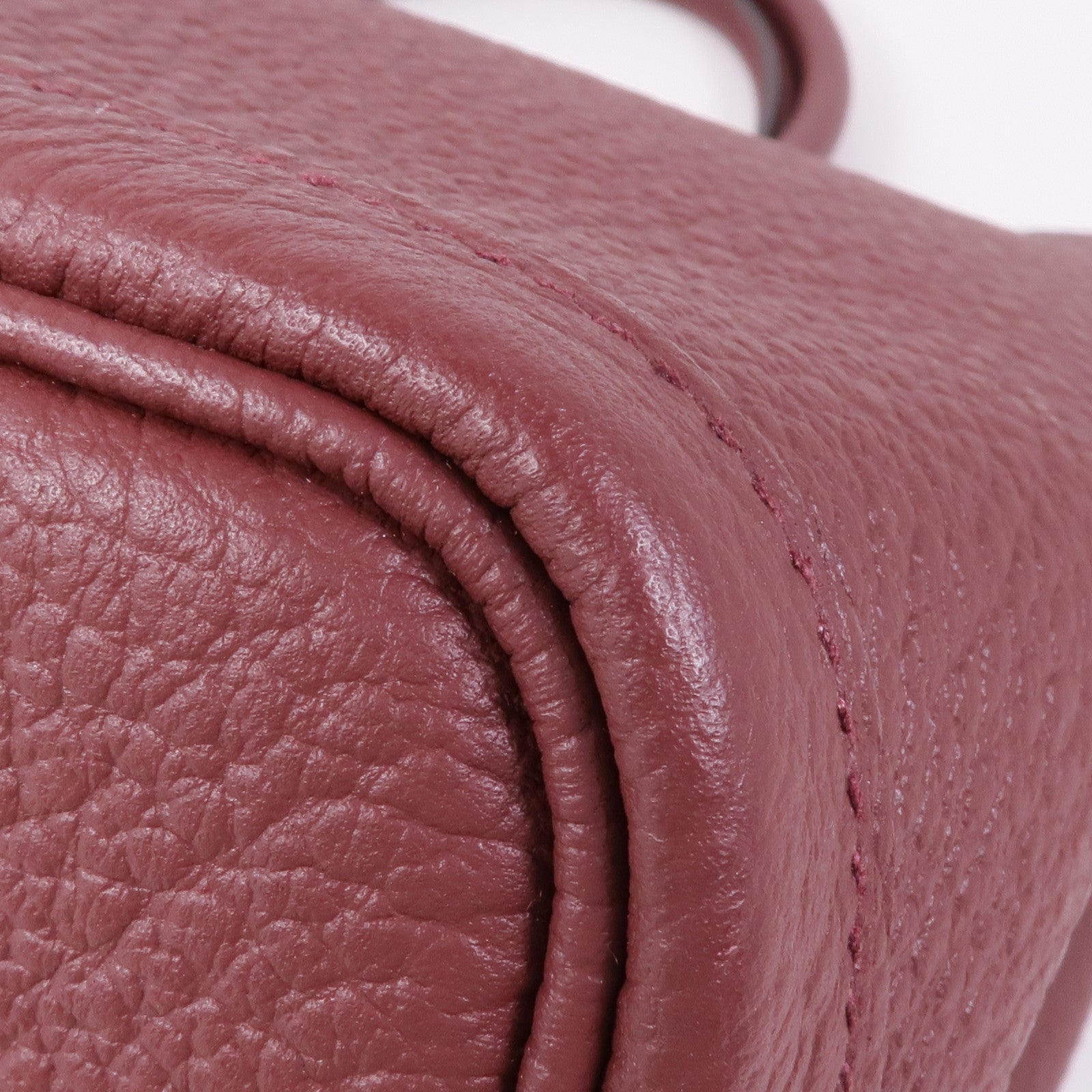 HERMES Negonda皮革Garden Party PM銀扣手挽袋Bordeaux