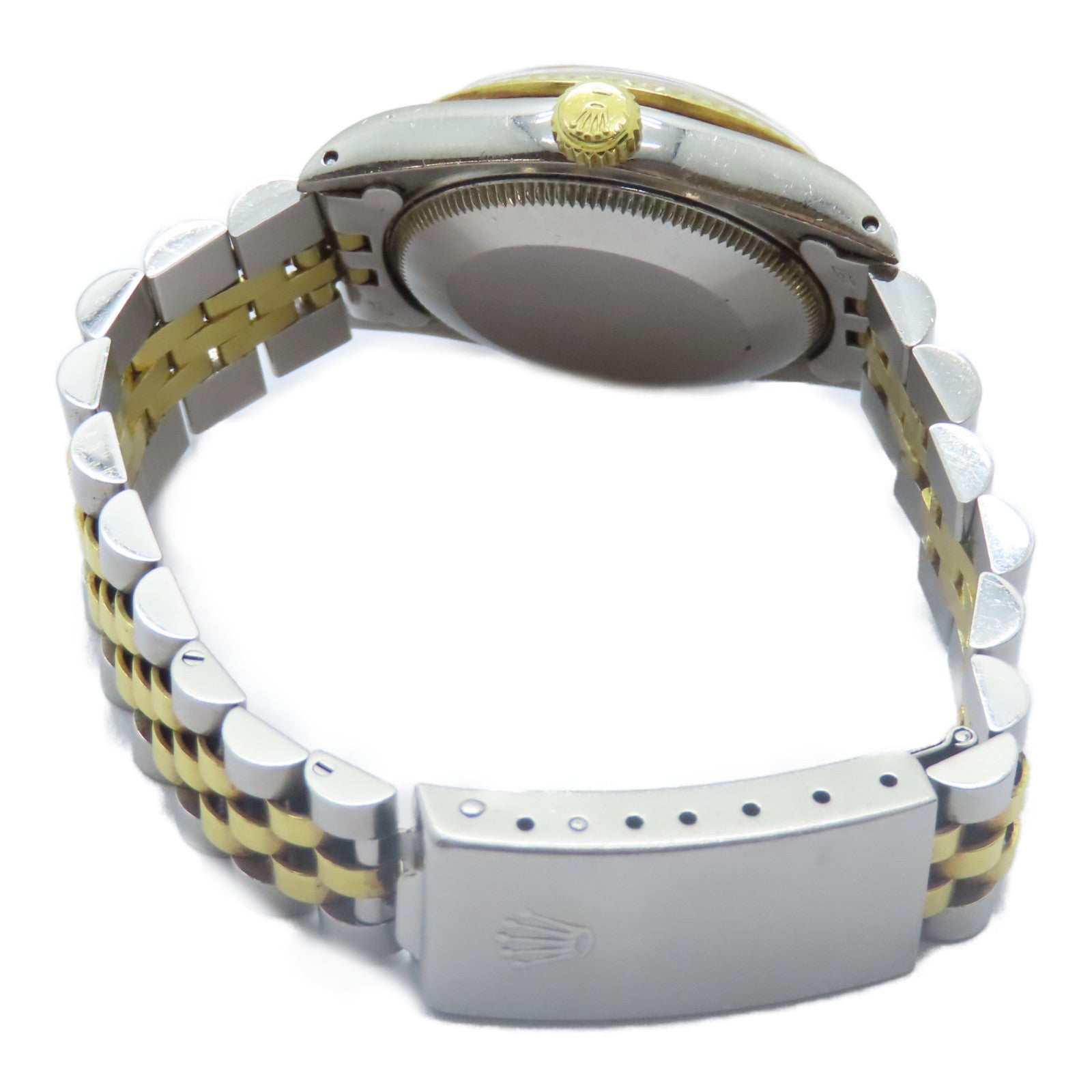 ROLEX Datejust 18K黃金/不鏽鋼手錶自動機芯金色