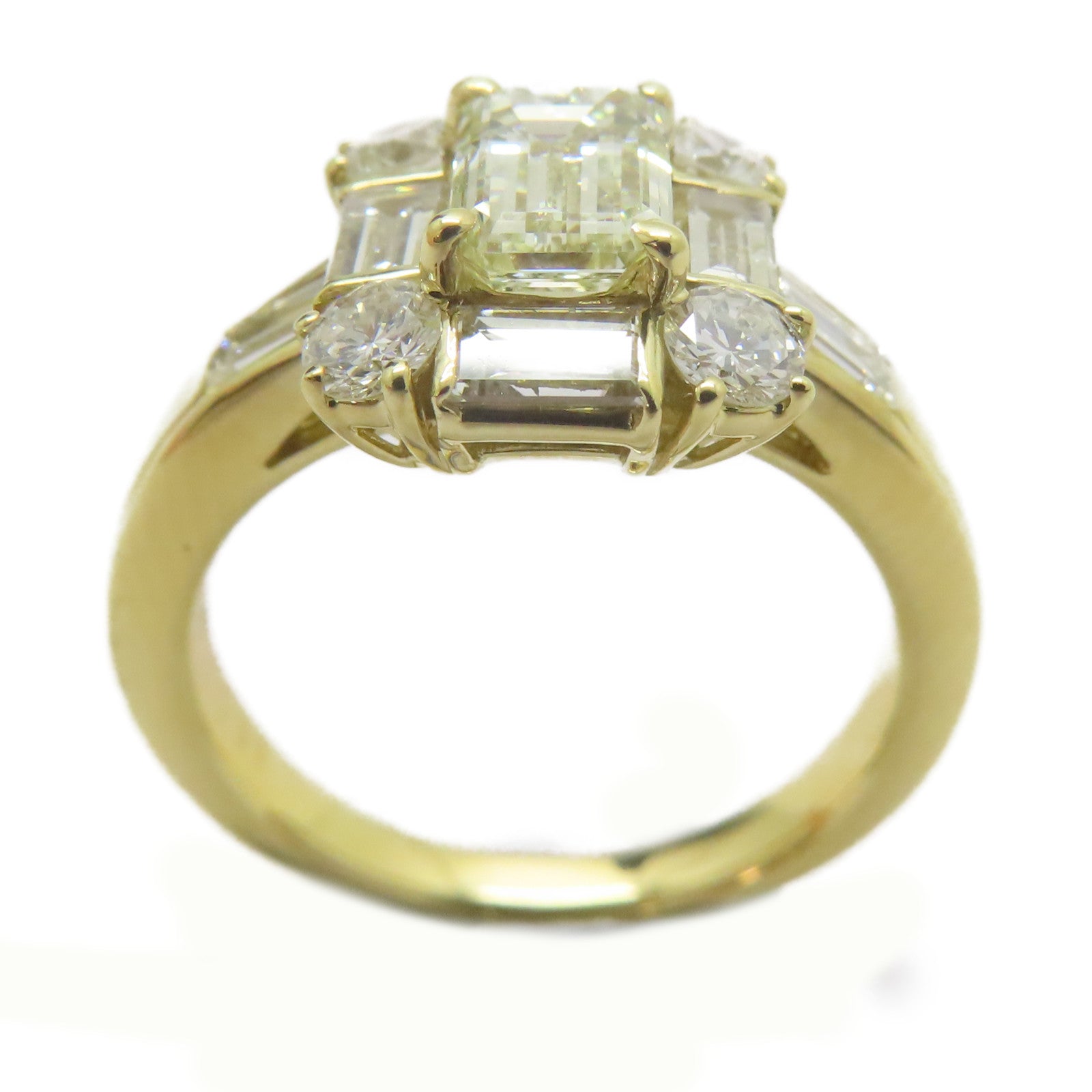 JEWELRY 18K黃金Diamond Ring 1.011ct鑽石/1.08ct鑽石戒指US#5.75
