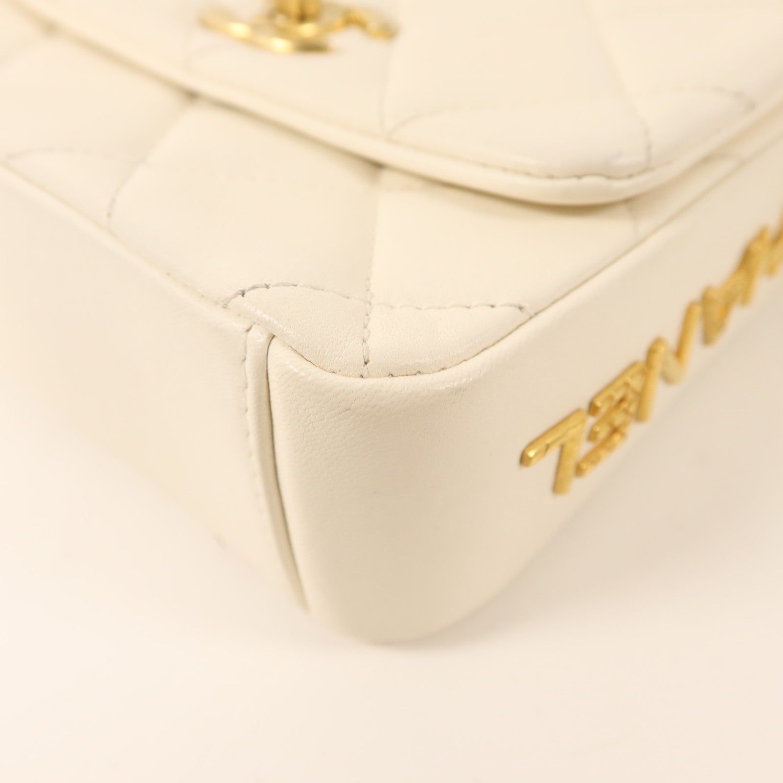 CHANEL 【激減優惠】羊皮皮革Chain Shoulder金扣鏈帶肩背袋