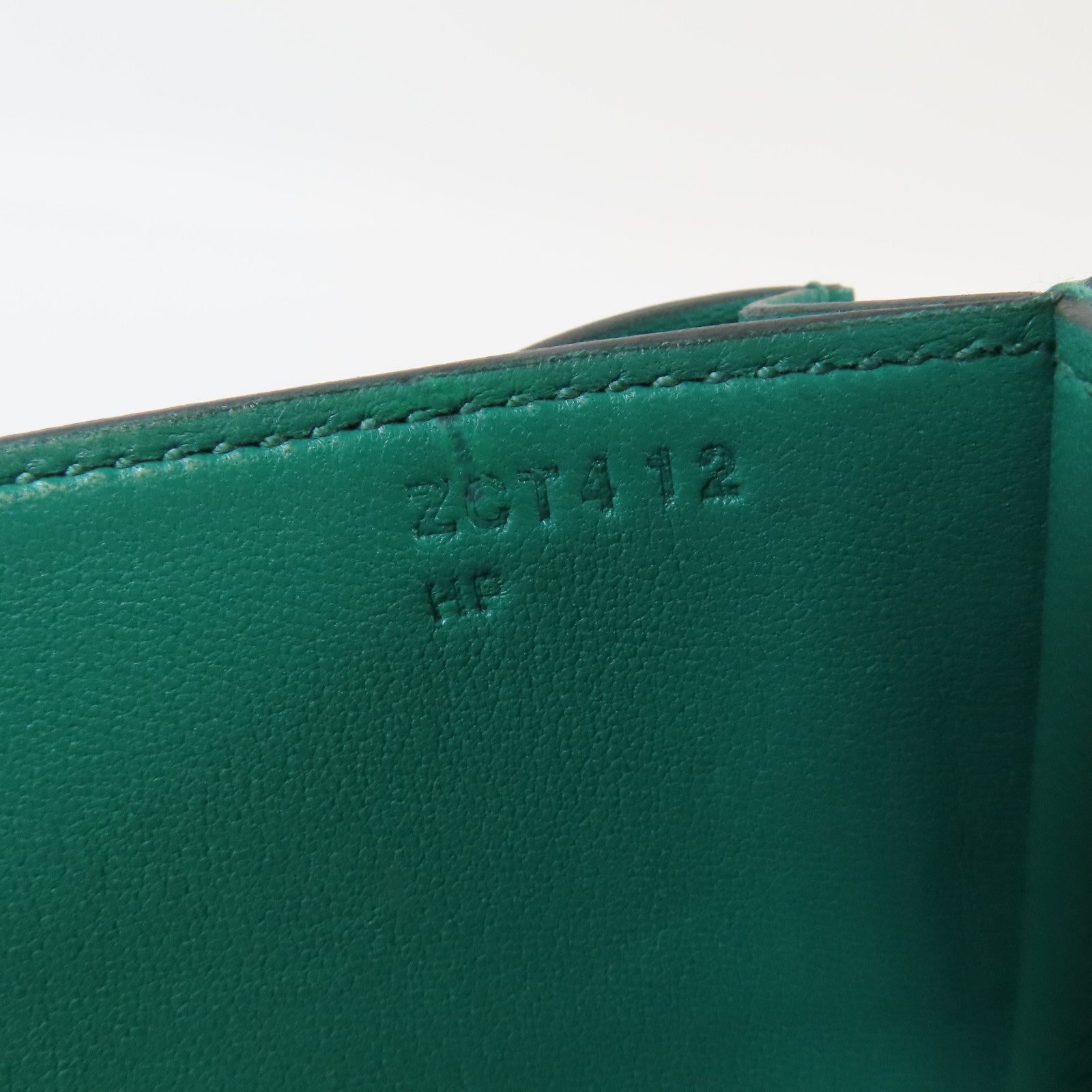 HERMES 【激減優惠】Epsom皮革Constance 24銀扣肩背袋Vert Jade綠色