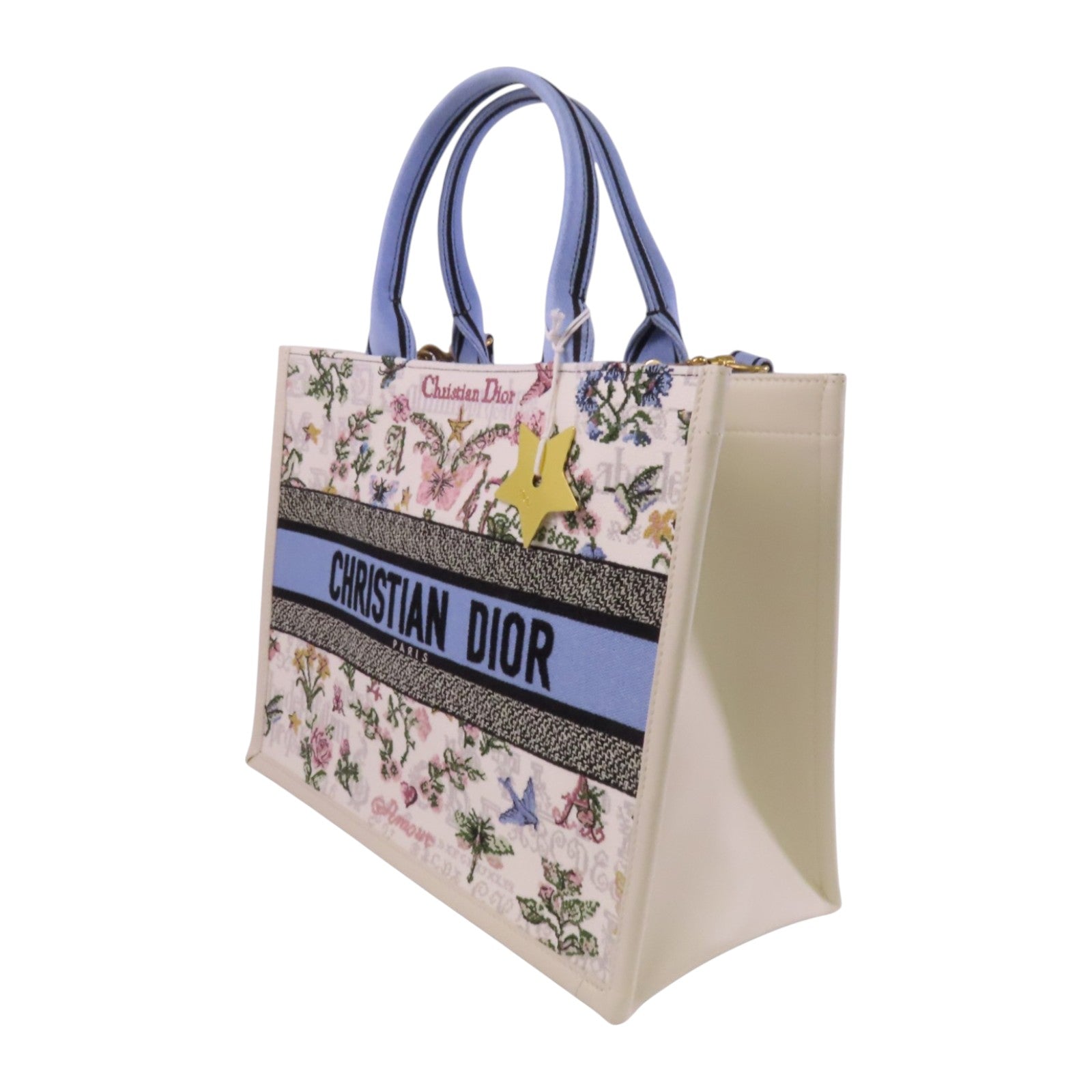 Dior 帆布Book Tote Bag金扣手挽肩背兩用袋