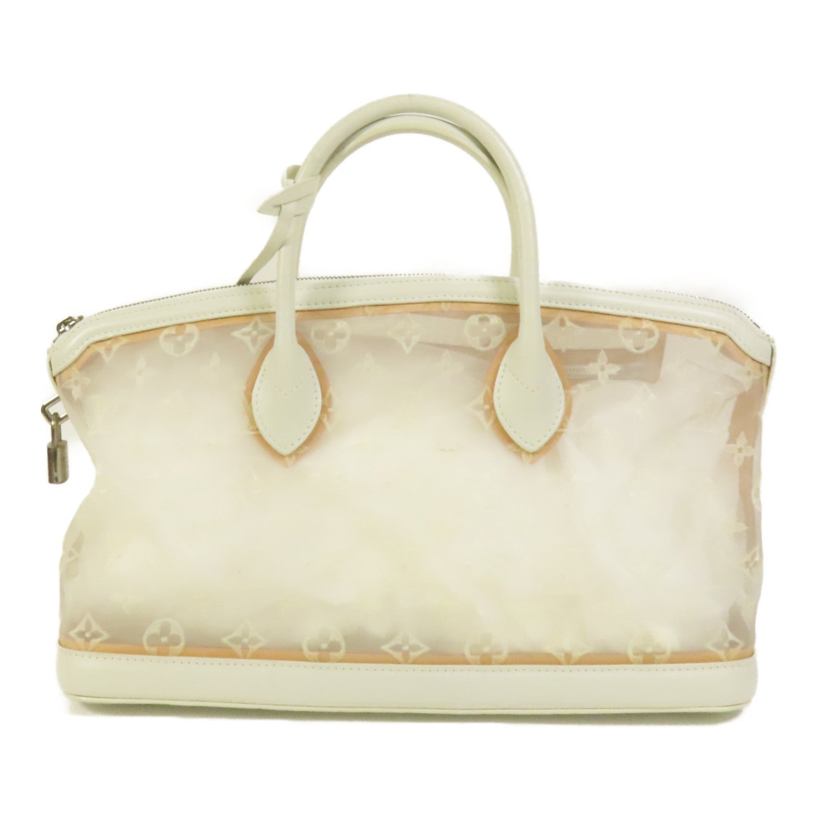 LOUIS VUITTON 【激減優惠】Monogram Transparent Lockit East West銀扣手挽袋