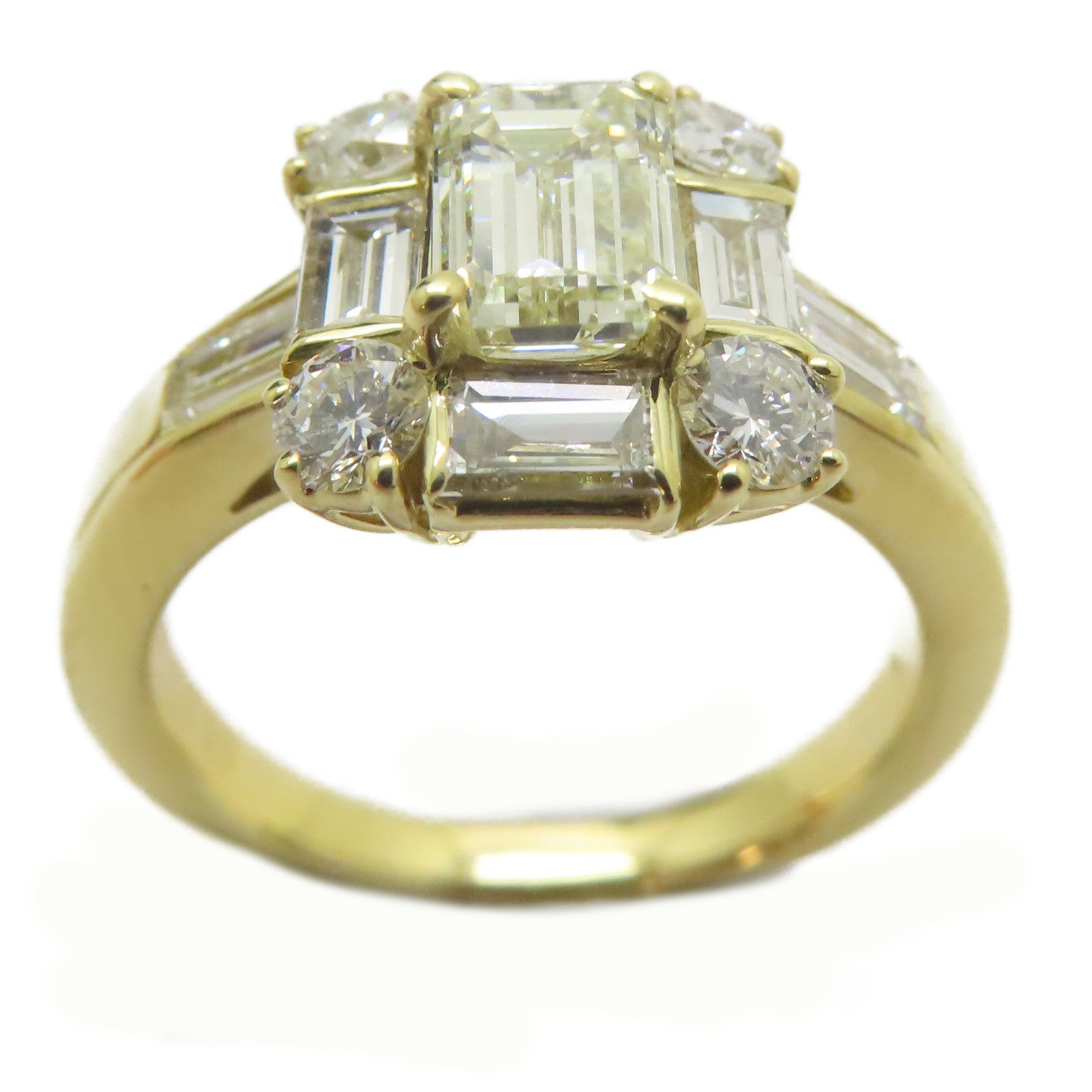 JEWELRY 18K黃金Diamond Ring 1.011ct鑽石/1.08ct鑽石戒指US#5.75