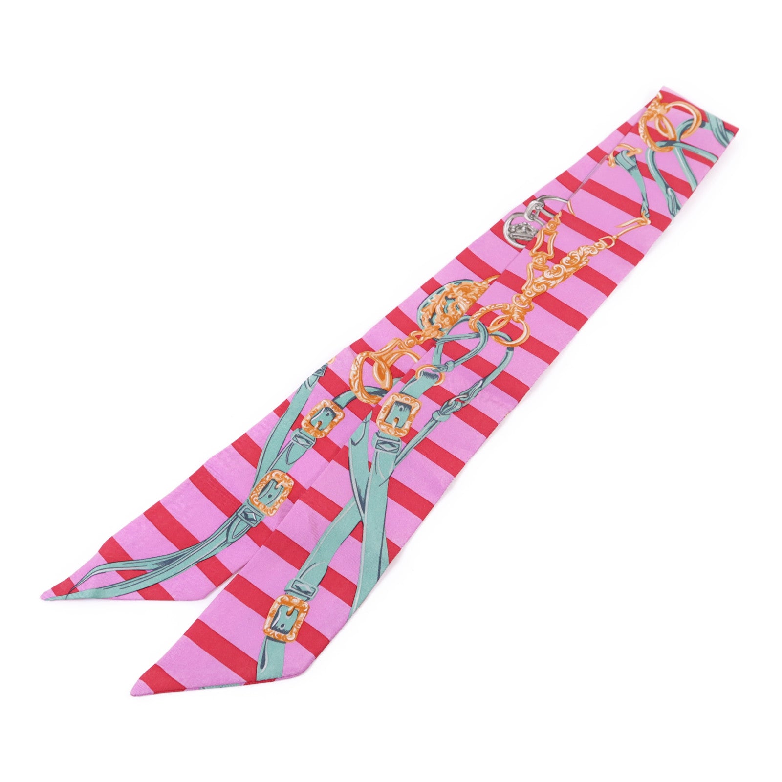 HERMES 【激減優惠】絲質Twilly絲巾