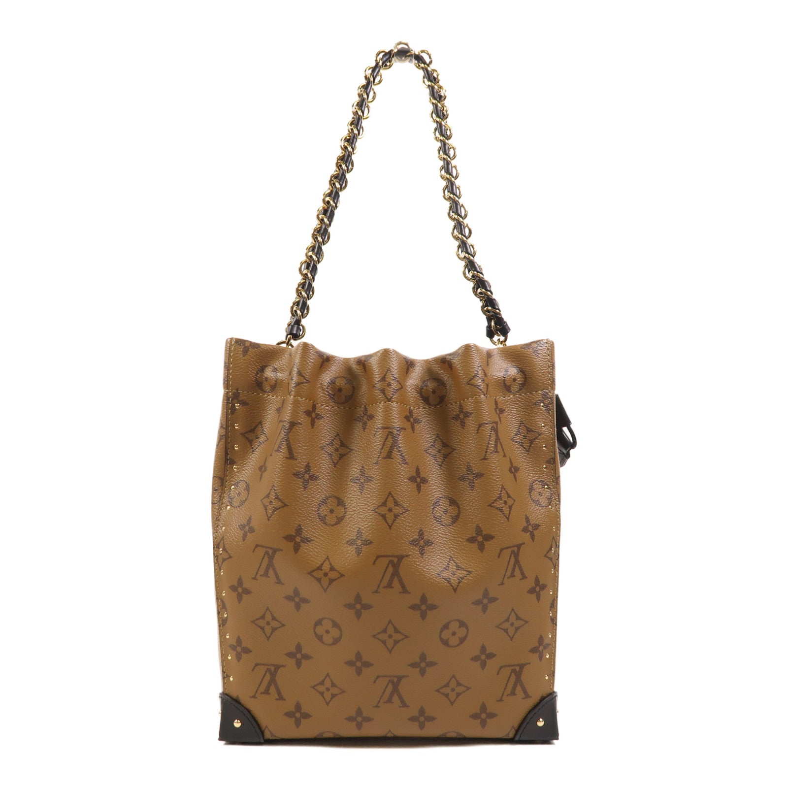 LOUIS VUITTON Monogram Reverse Noe Trunk PM手挽肩背兩用袋