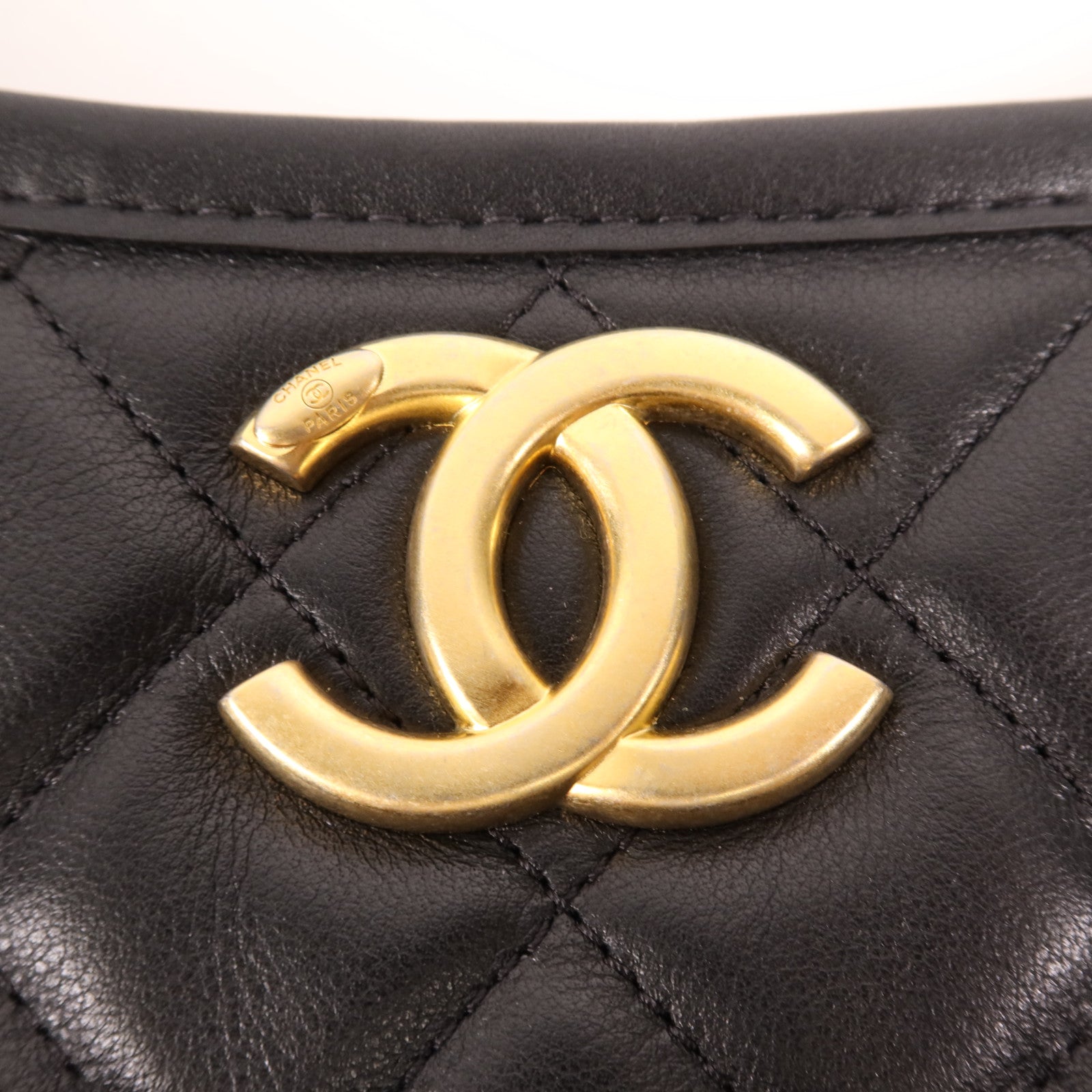 CHANEL 牛皮皮革24S Hobo金扣手挽肩背兩用袋