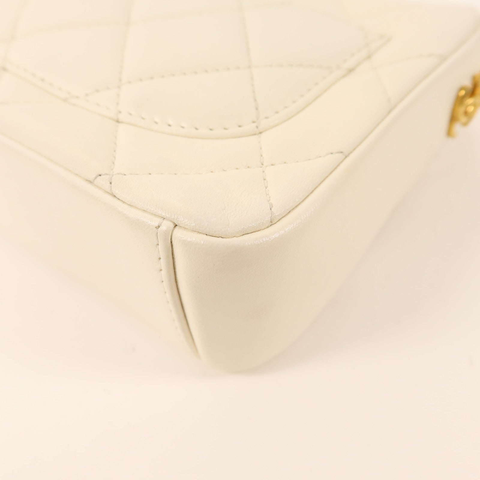 CHANEL 【激減優惠】羊皮皮革Chain Shoulder金扣鏈帶肩背袋