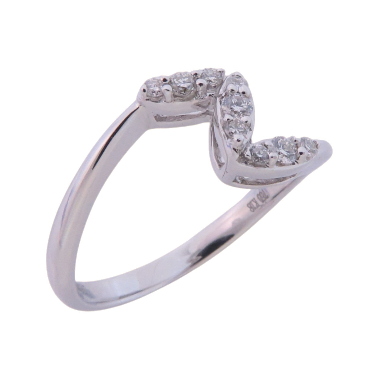JEWELRY 【激減優惠】18K白金Diamond Ring鑽石戒指US#6.25
