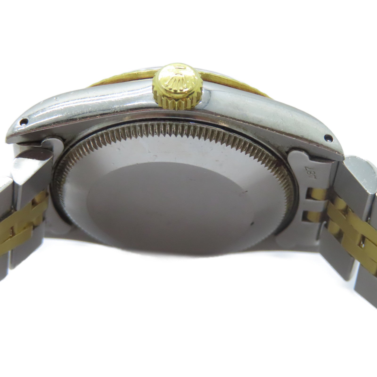 ROLEX Datejust 18K黃金/不鏽鋼手錶自動機芯金色