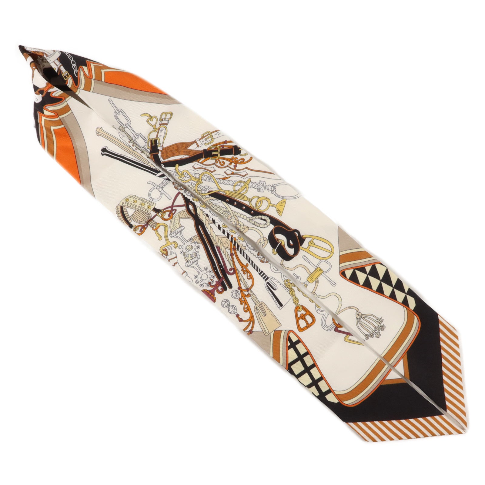 HERMES 絲質Twilly絲巾