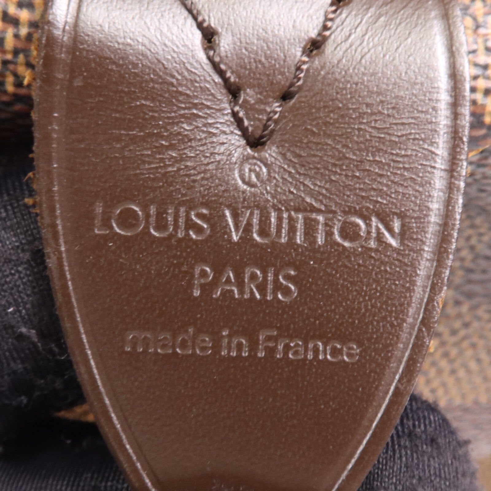 LOUIS VUITTON Damier Speedy 30金扣手挽袋