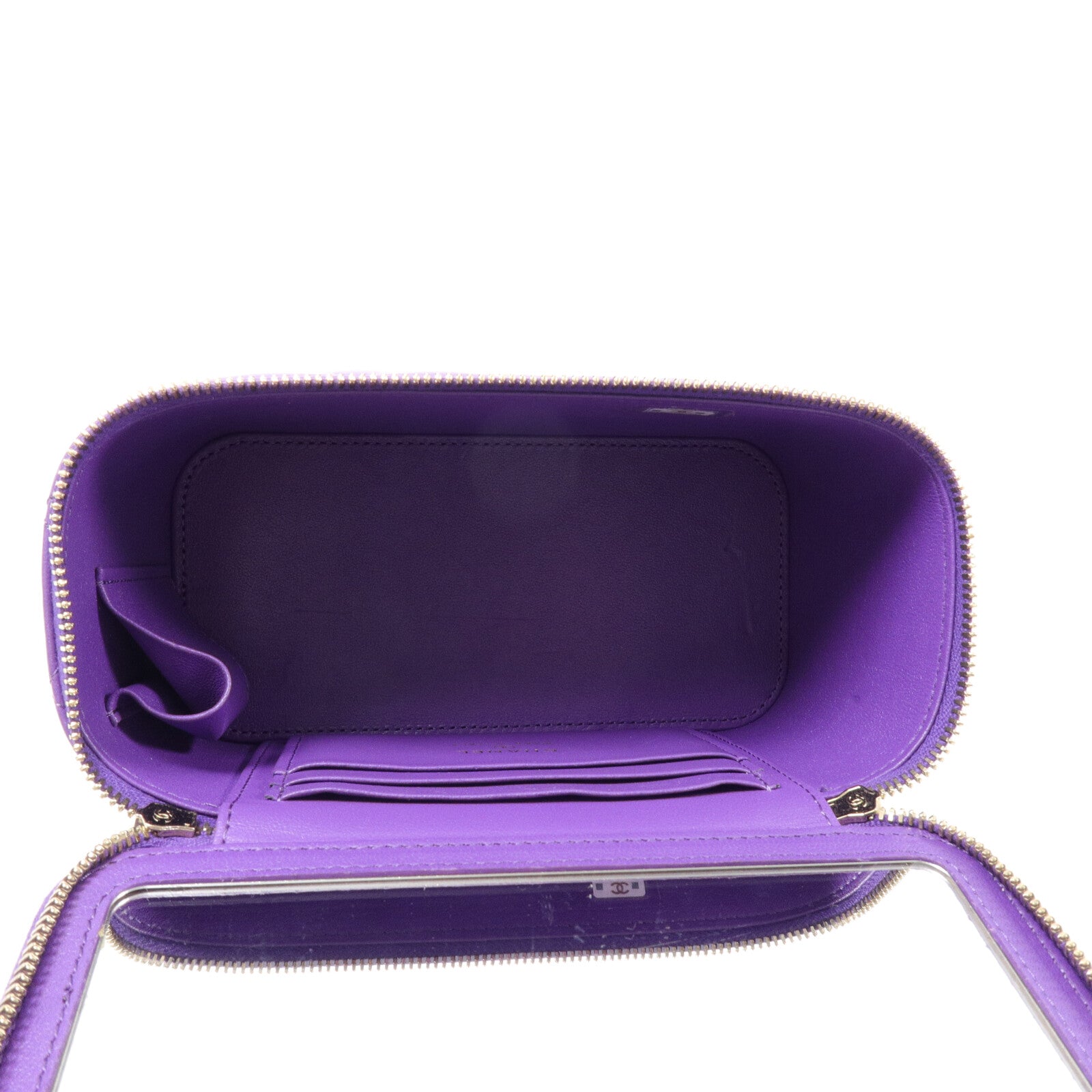 CHANEL 羊皮皮革Top Handle Vanity Case鏈帶手挽肩背兩用袋