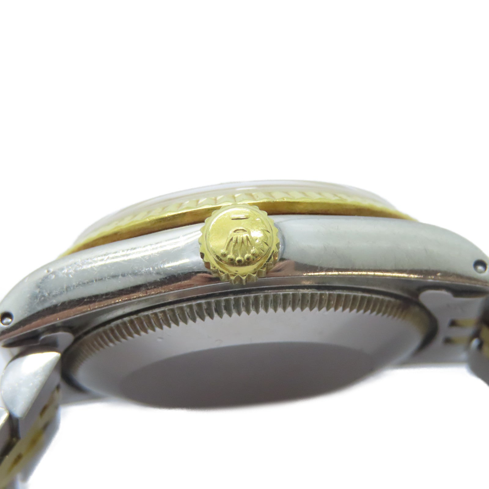 ROLEX Datejust 18K黃金/不鏽鋼手錶自動機芯金色