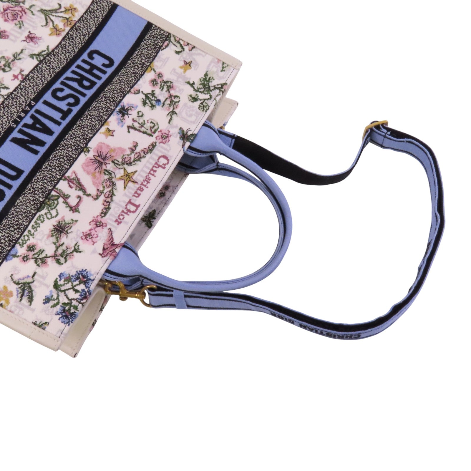 Dior 帆布Book Tote Bag金扣手挽肩背兩用袋