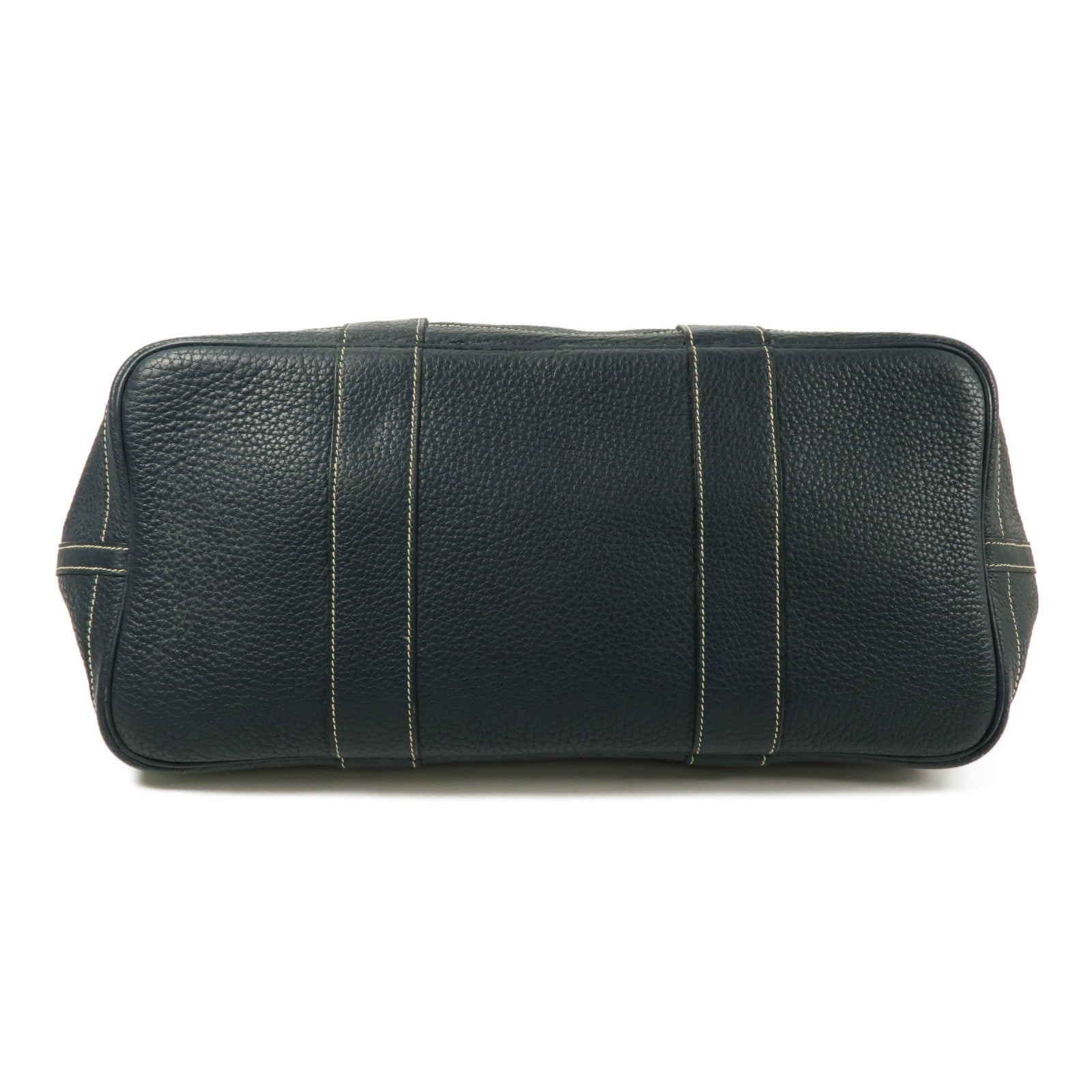 HERMES Negonda皮革Garden Party PM手挽袋Bleu De Prusse