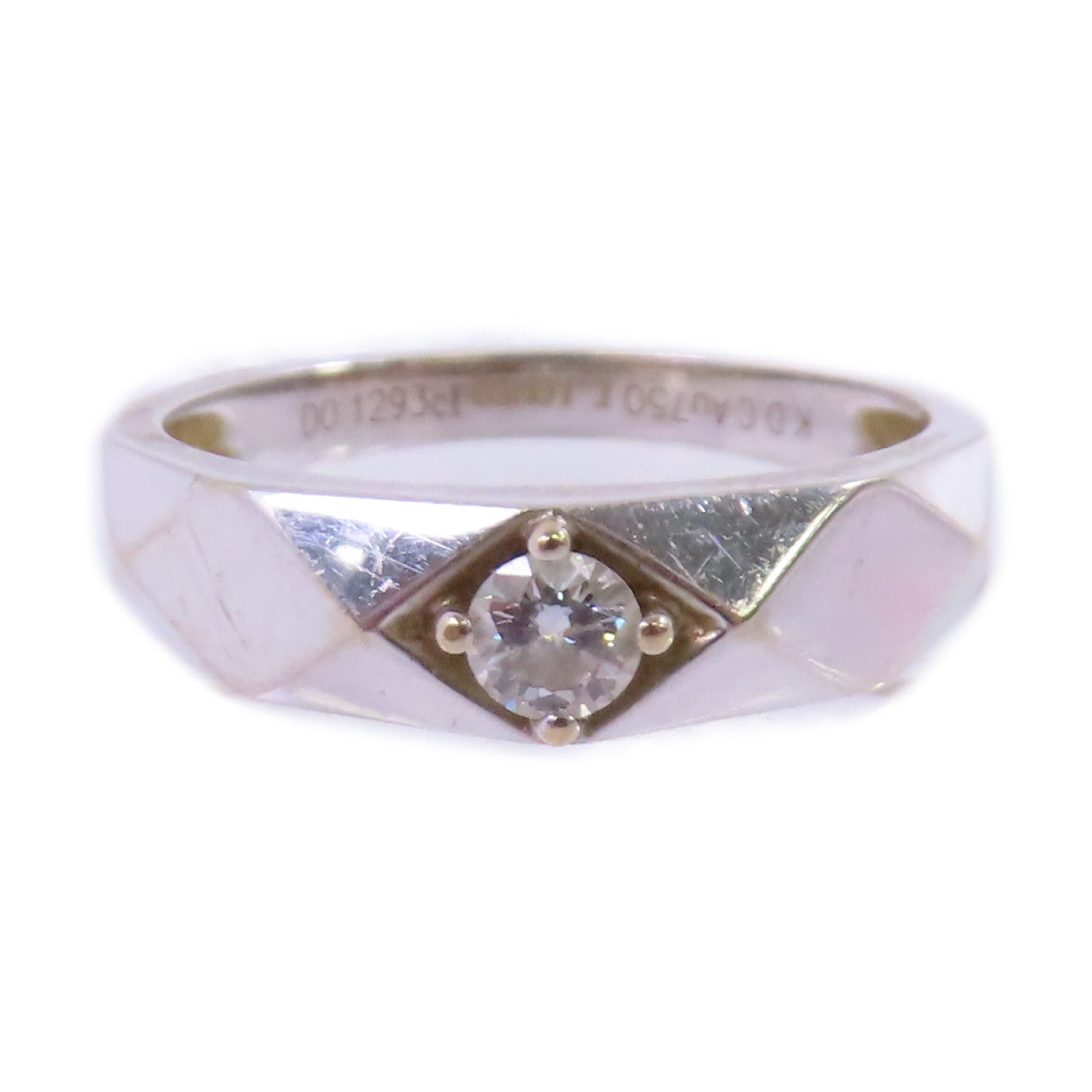 JEWELRY 18K白金/鑽石Diamond Ring戒指US#5.75