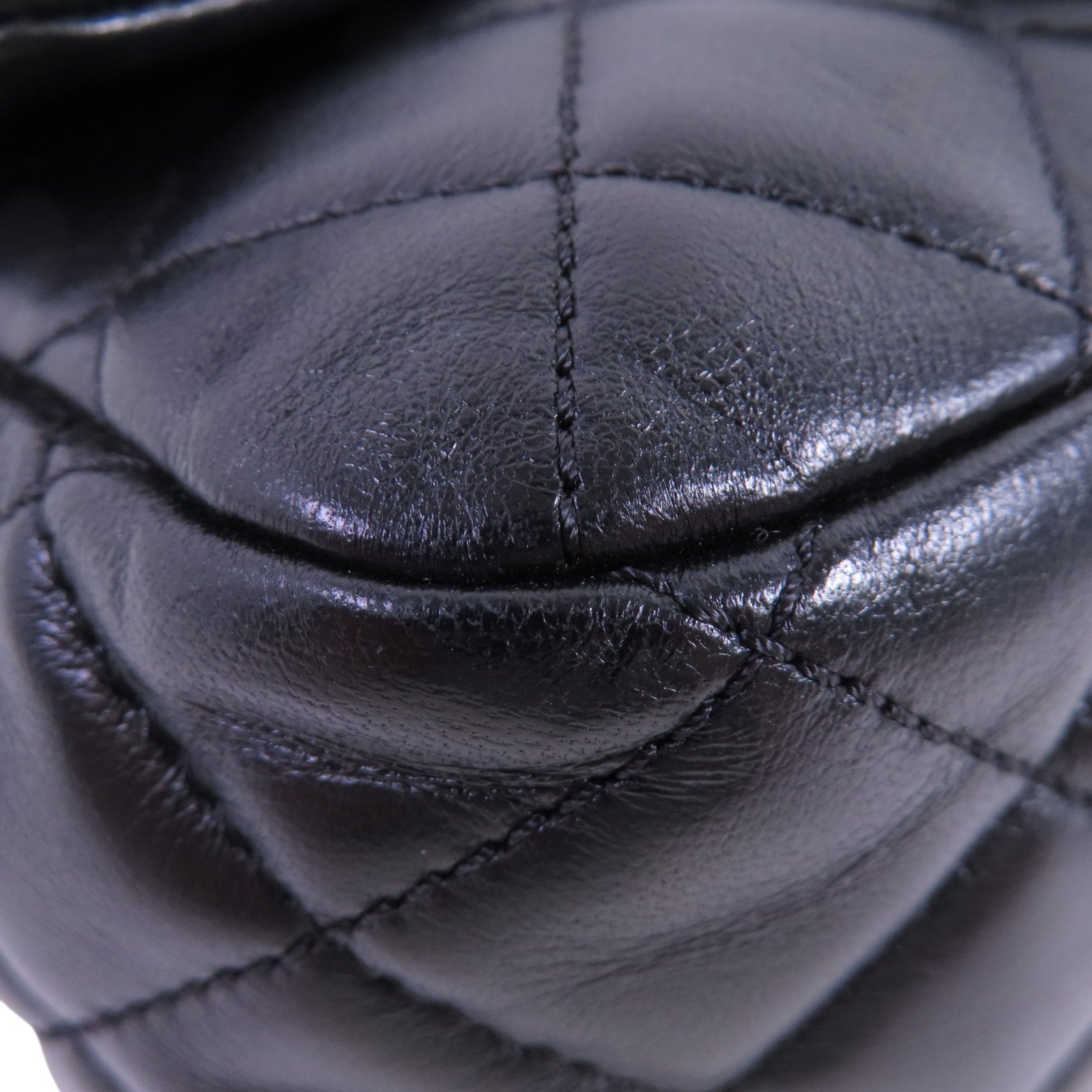 CHANEL 羊皮皮革Chain Shoulder Bag金扣鏈帶肩背大