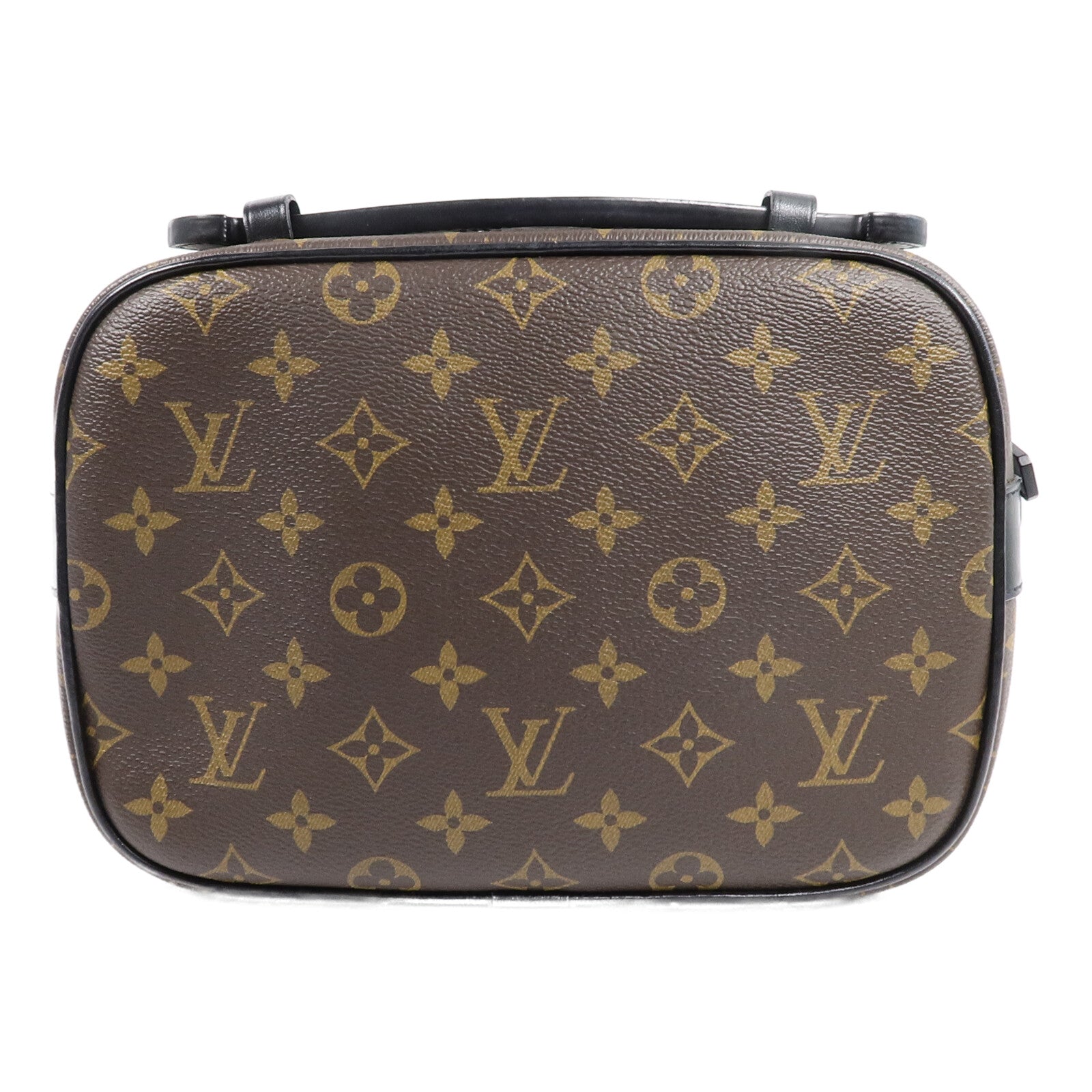 LOUIS VUITTON Monogram Macassar S Lock手挽肩背兩用袋