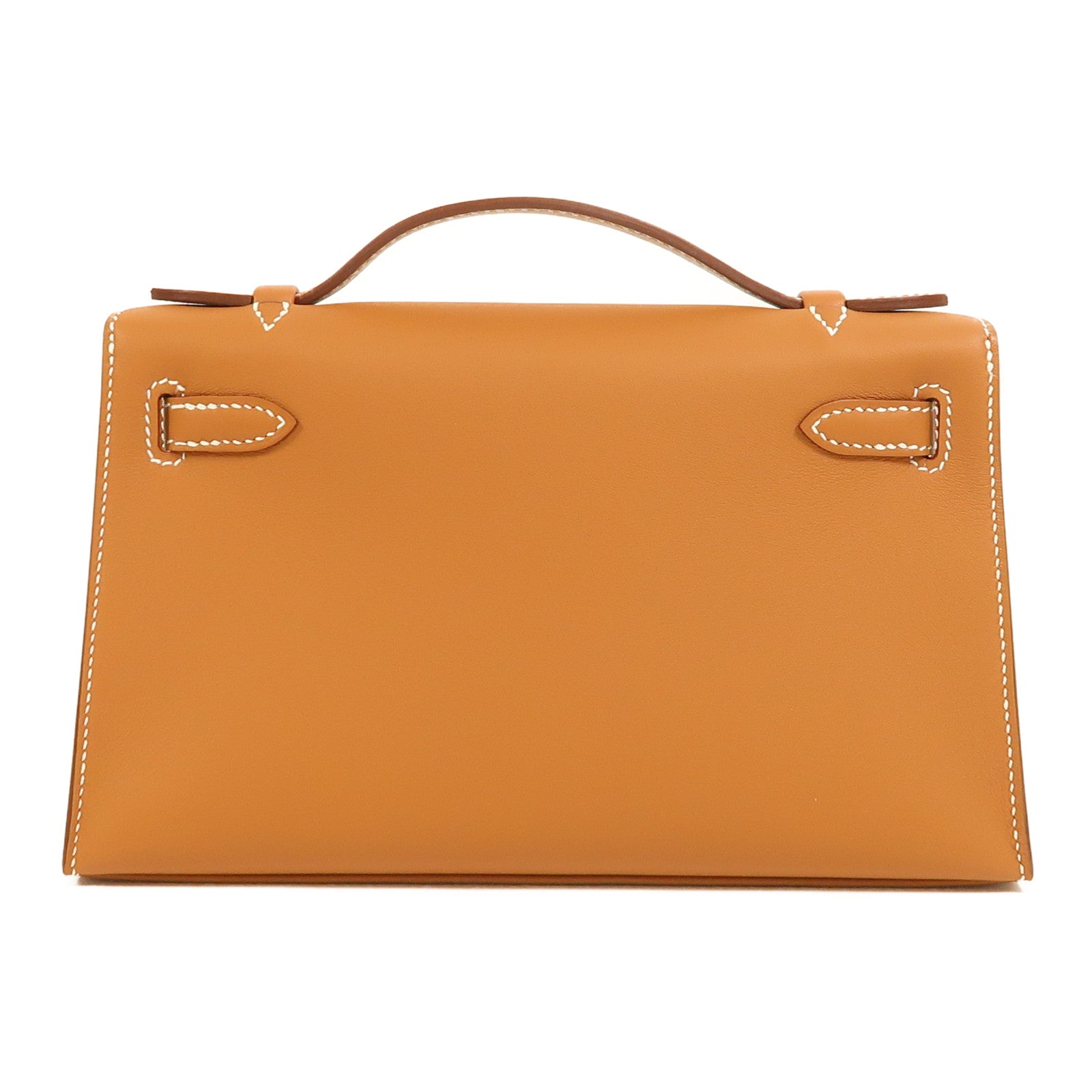 HERMES Swift皮革Kelly Pochette金扣手挽袋