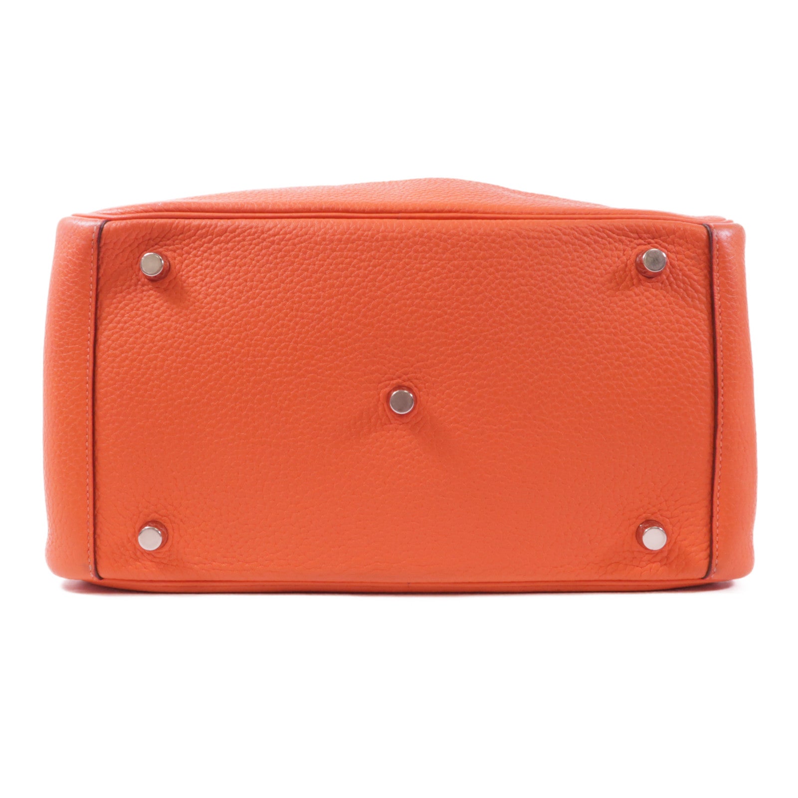 HERMES Clemence皮革Lindy 30銀扣手挽肩背兩用袋Rose Jaipur