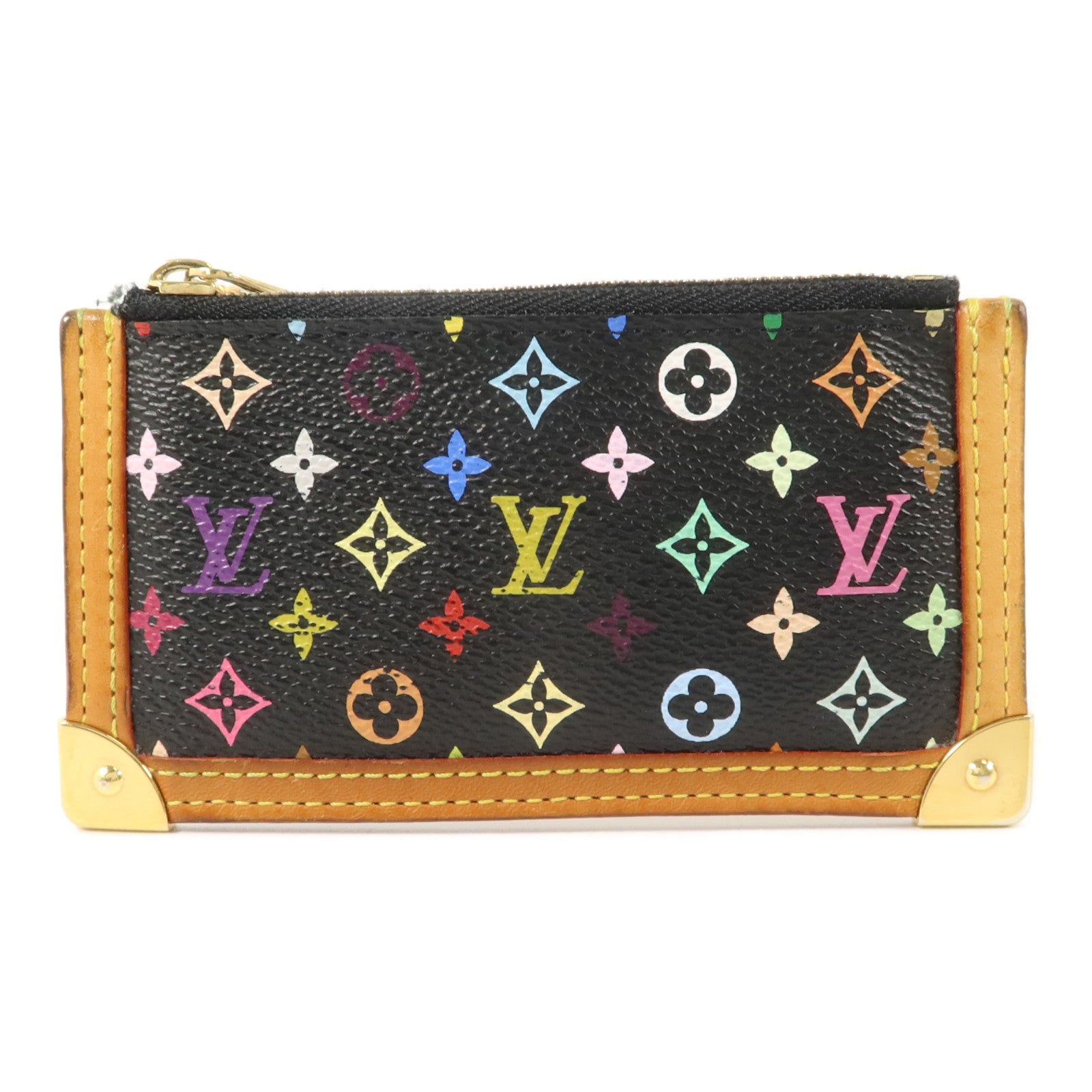 LOUIS VUITTON Monogram Multicolore Pochette Cles Purse零錢包