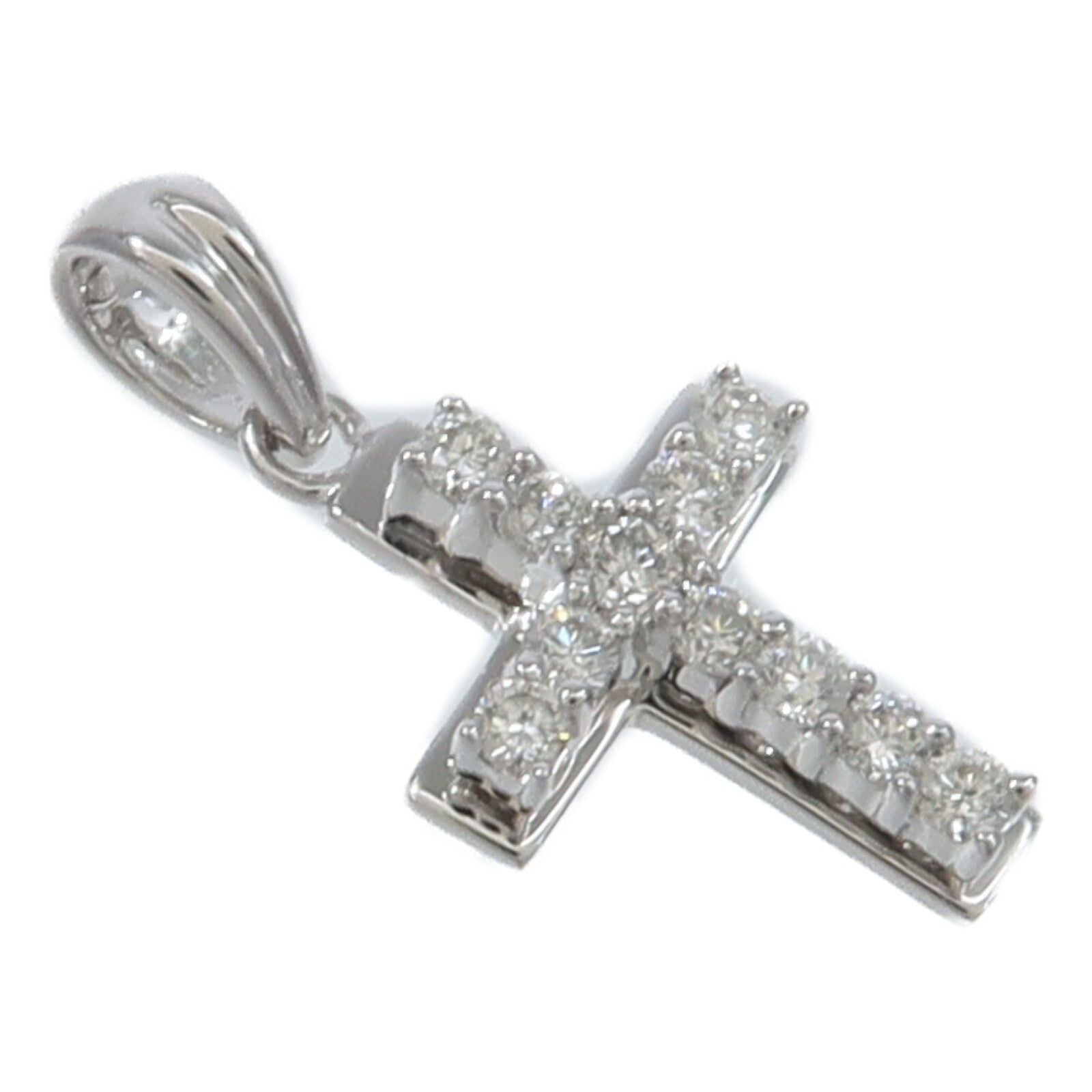 JEWELRY 18K白金Diamond Pendant鑽石吊墜