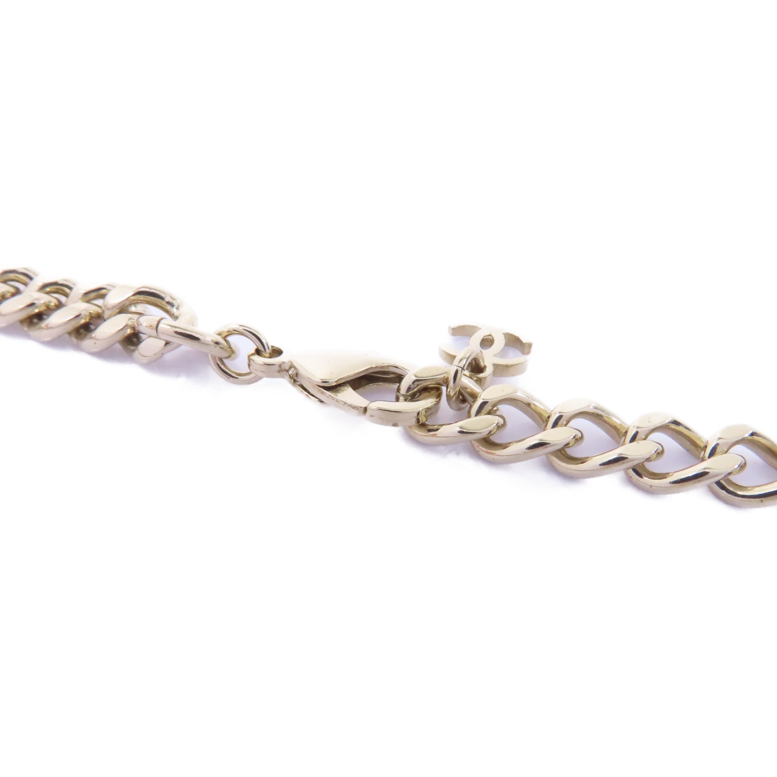 CHANEL 【激減優惠】金屬Necklace項鍊金色/透明