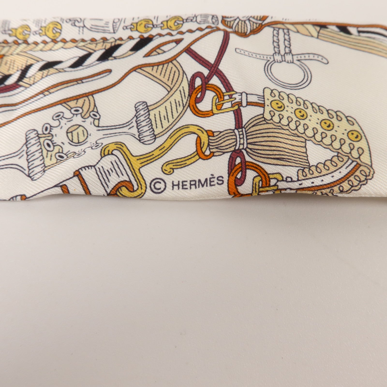 HERMES 絲質Twilly絲巾