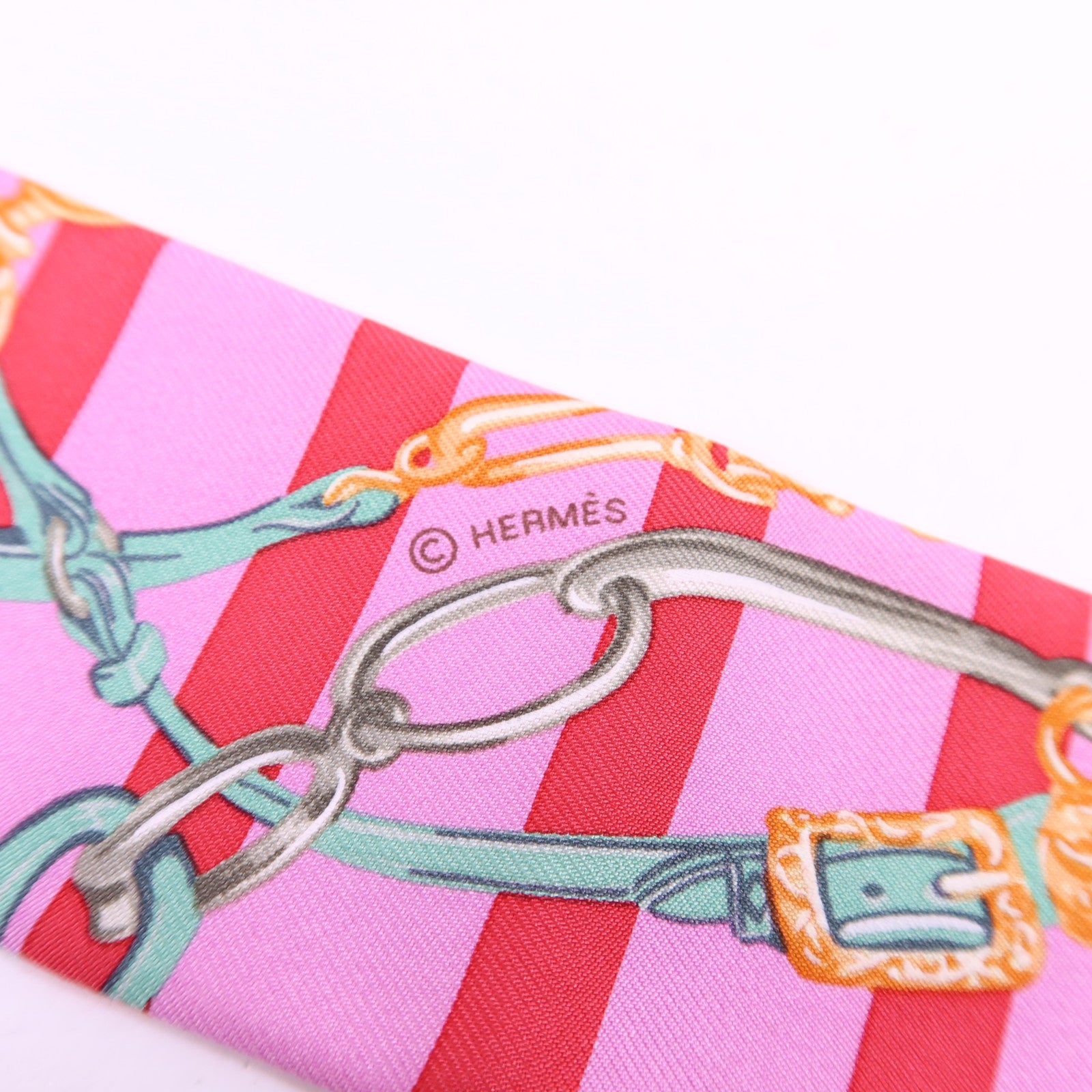 HERMES 【激減優惠】絲質Twilly絲巾