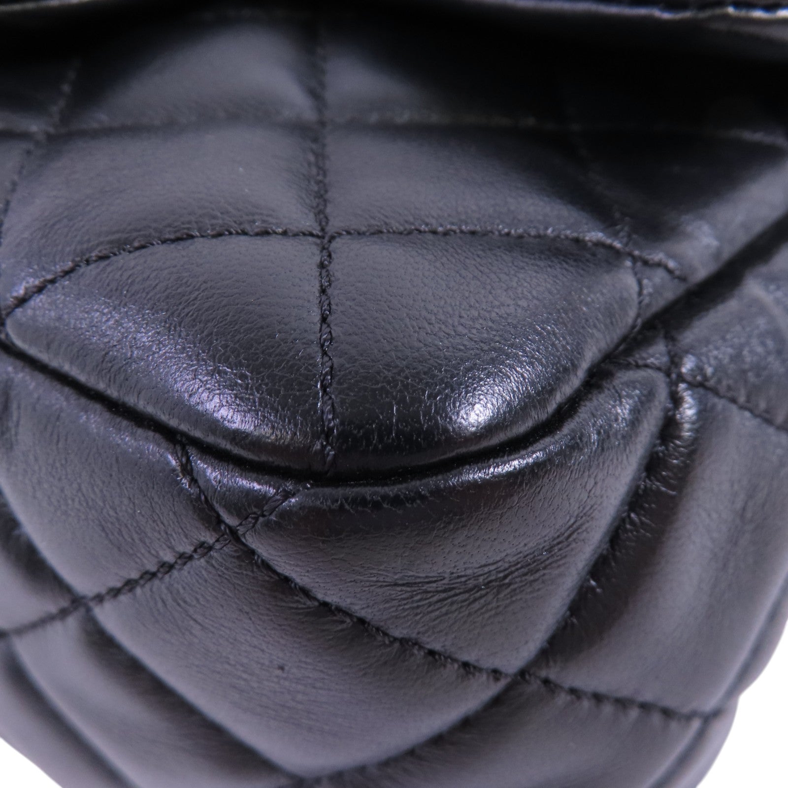 CHANEL 羊皮皮革Chain Shoulder Bag金扣鏈帶肩背大