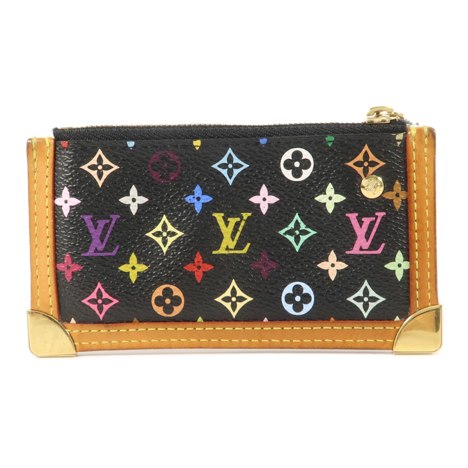 LOUIS VUITTON Monogram Multicolore Pochette Cles Purse零錢包