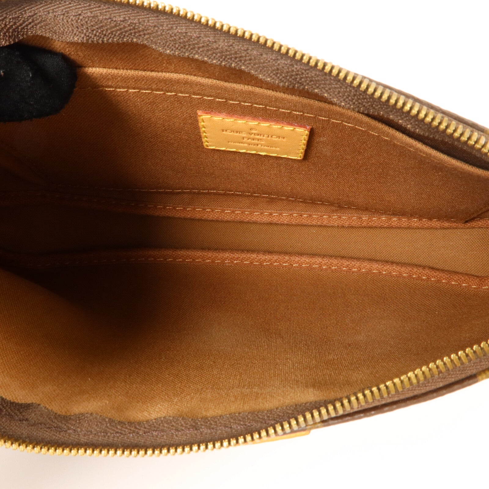 LOUIS VUITTON Monogram Multi Pochette Accessoires金扣手挽肩背兩用袋棕色