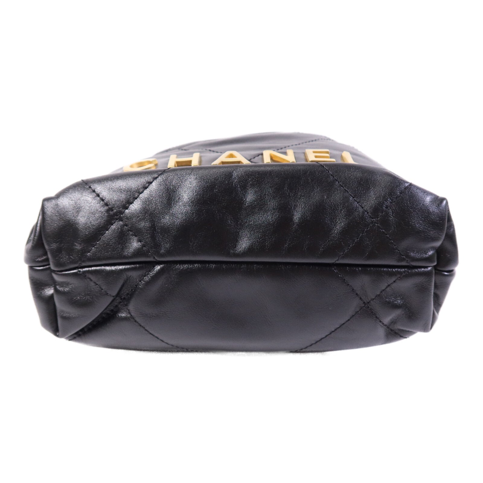 CHANEL 牛皮皮革C22 Mini金扣鏈帶肩背袋
