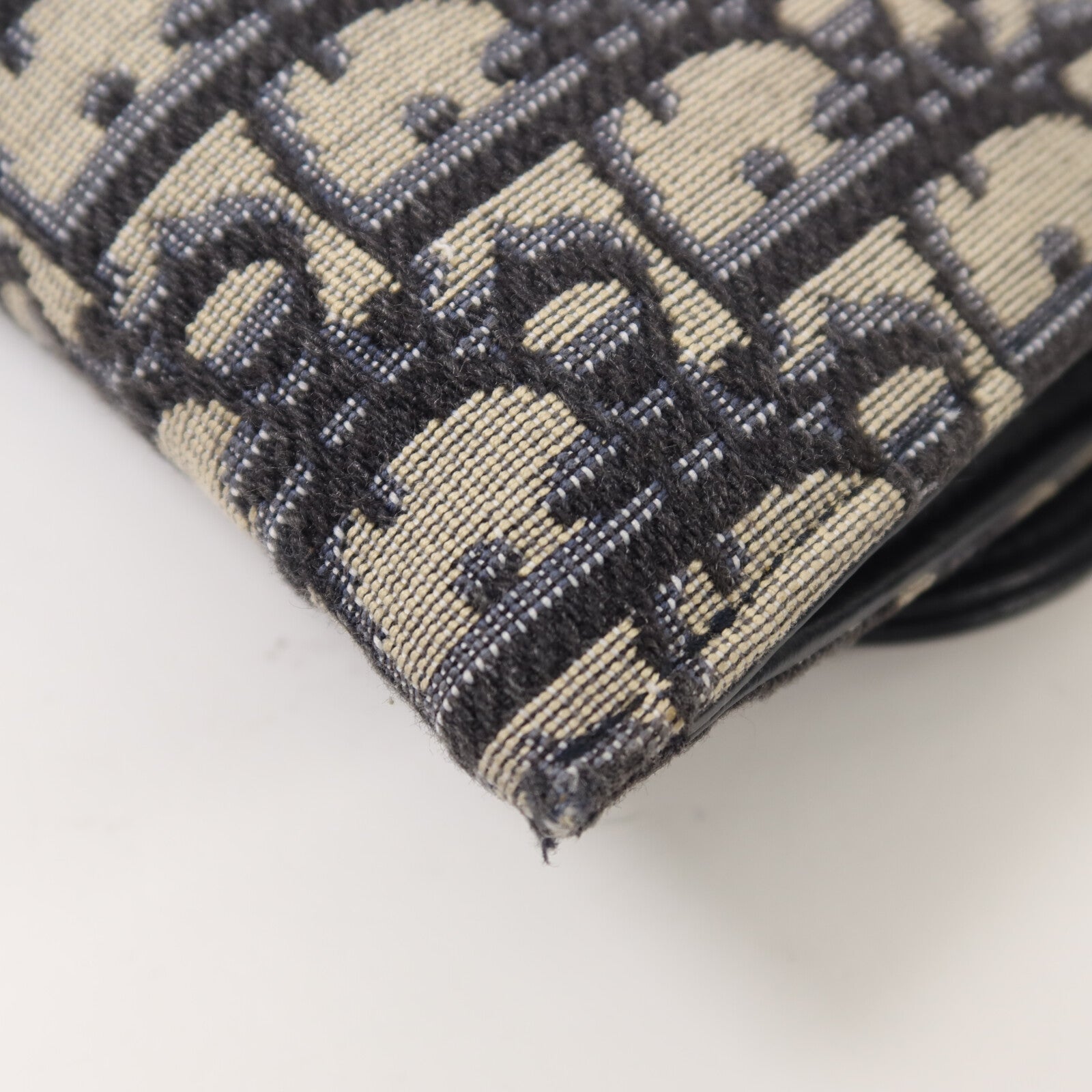 Dior 帆布Small Saddle Pouch With Chain鏈帶肩背袋