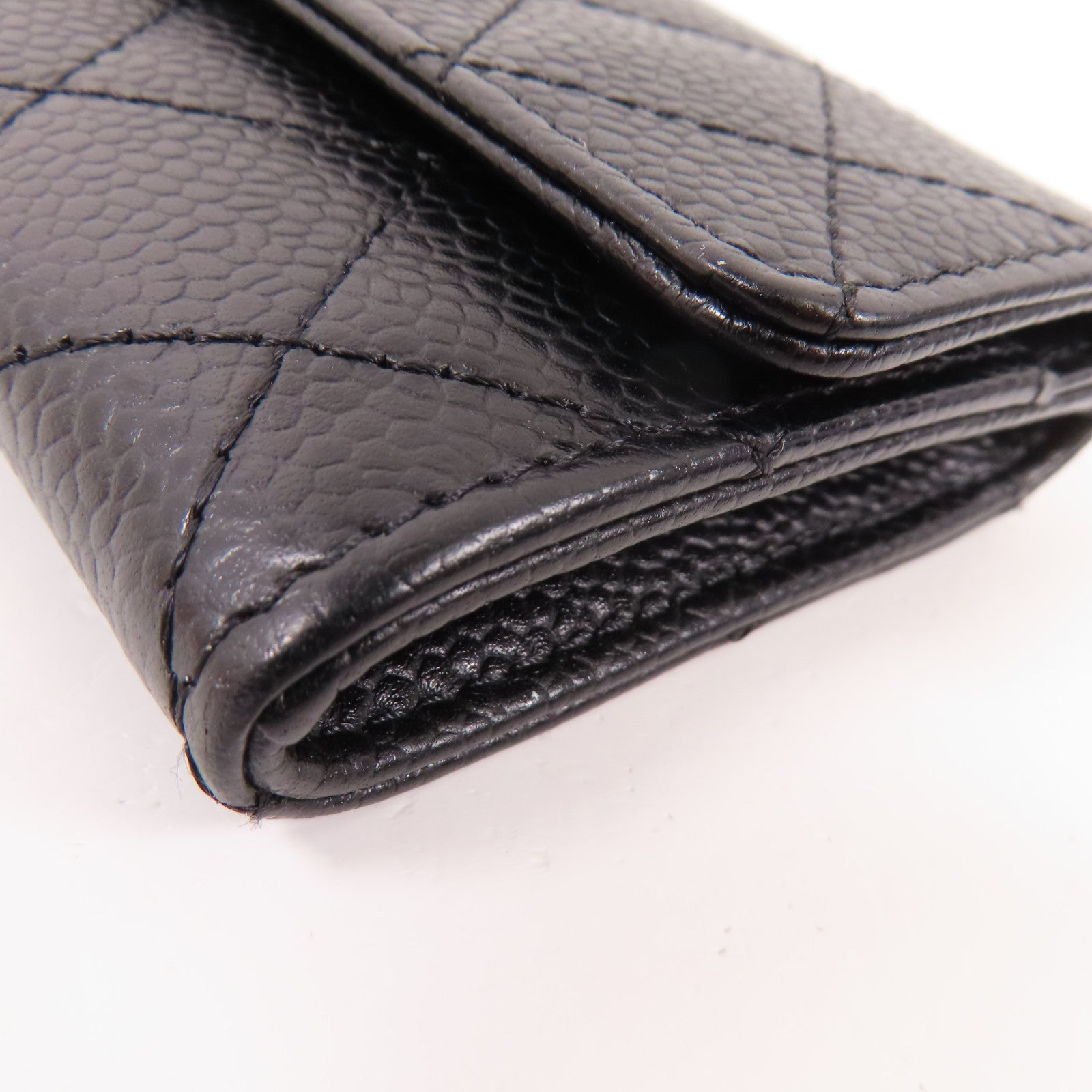 CHANEL 牛皮皮革Card Case金扣卡套