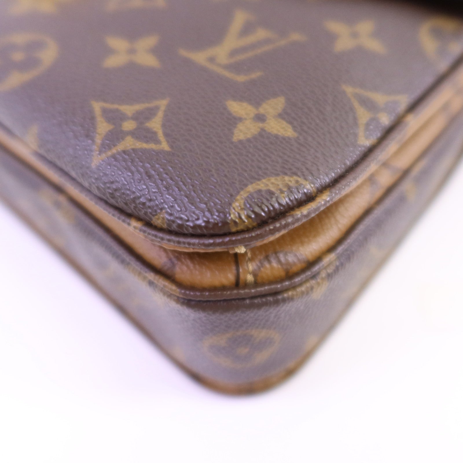 LOUIS VUITTON Monogram Reverse Pochette Metis金扣手挽肩背兩用袋