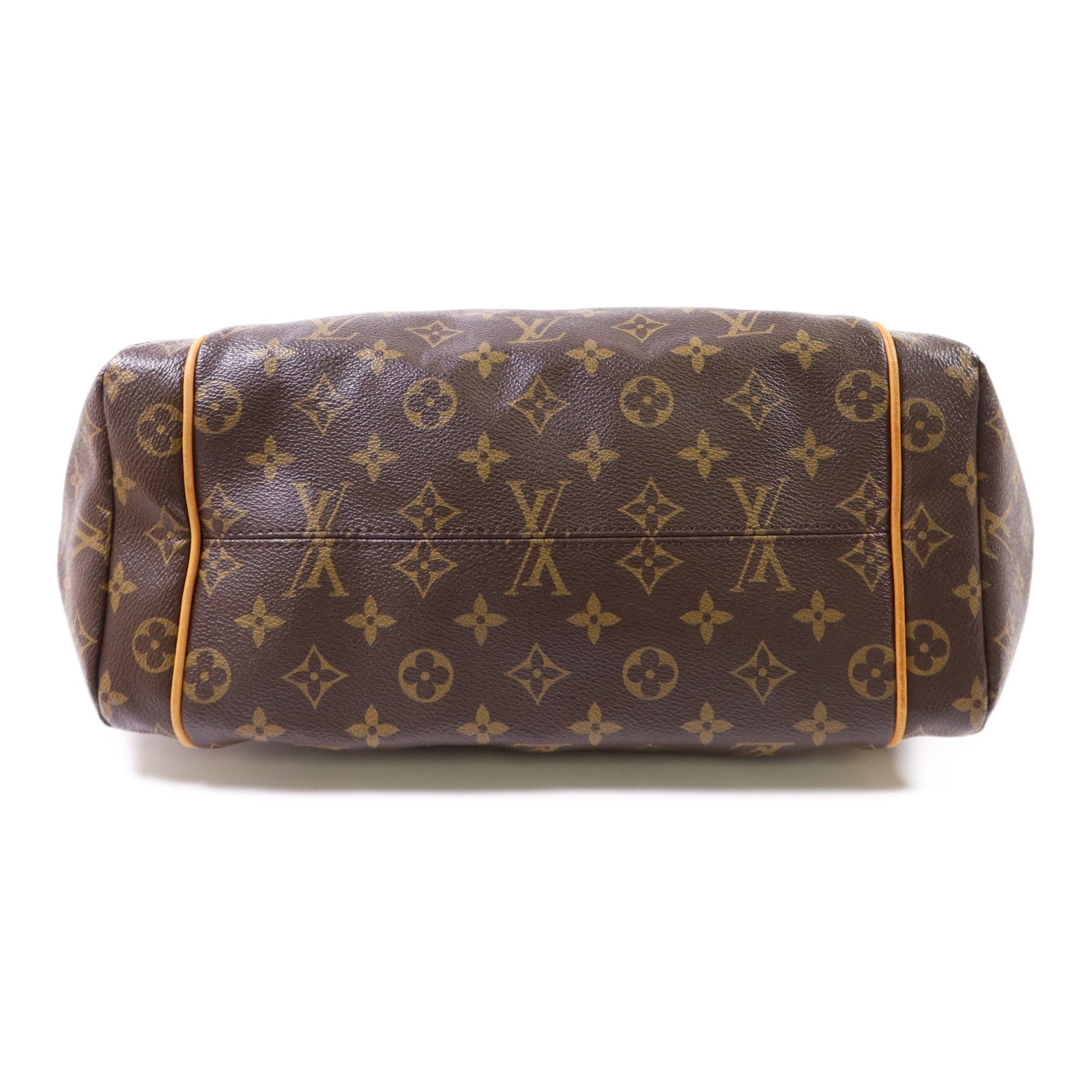 LOUIS VUITTON Monogram Totally MM金扣肩背袋棕色