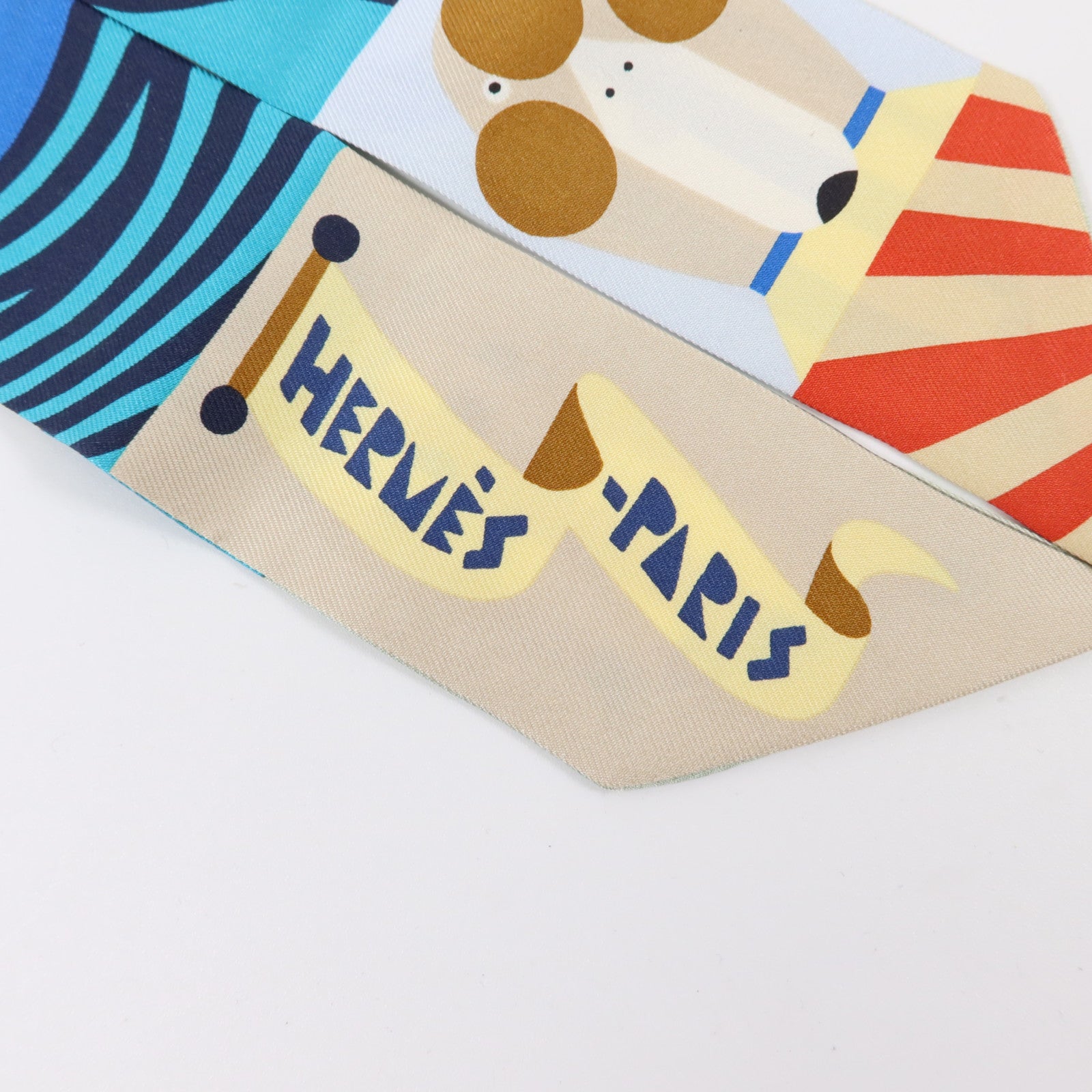 HERMES 絲質Twilly絲巾