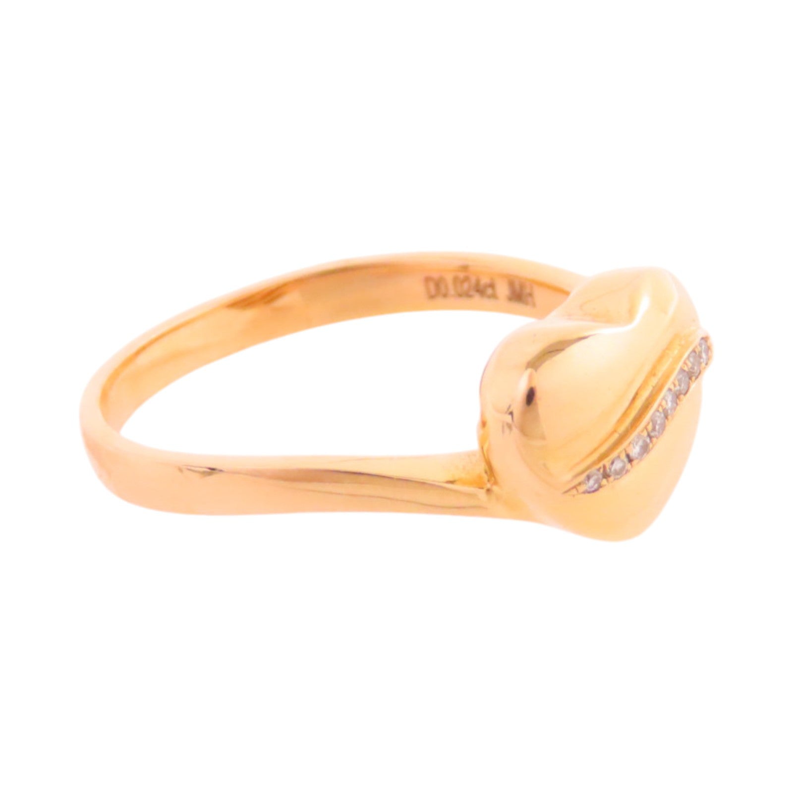 JEWELRY 18K玫瑰金/鑽石Diamond Ring戒指US#5.5
