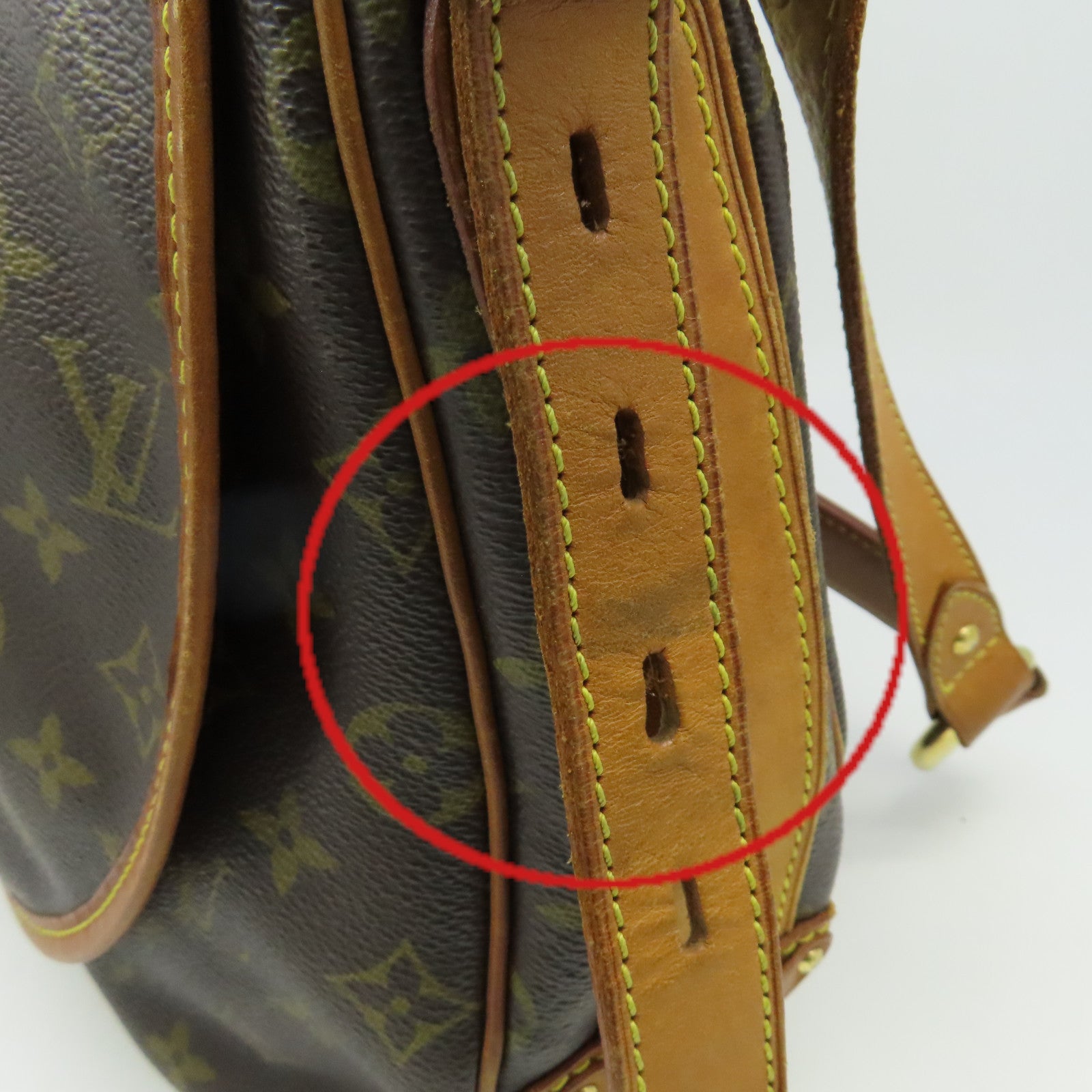LOUIS VUITTON 【激減優惠】Monogram Tulum GM金扣肩背袋啡色