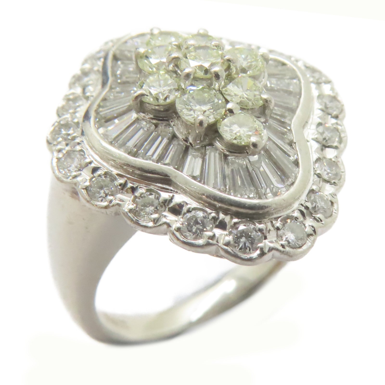 JEWELRY 【激減優惠】PT900鉑金Diamond Ring 1.74ct鑽石戒指US#5.75