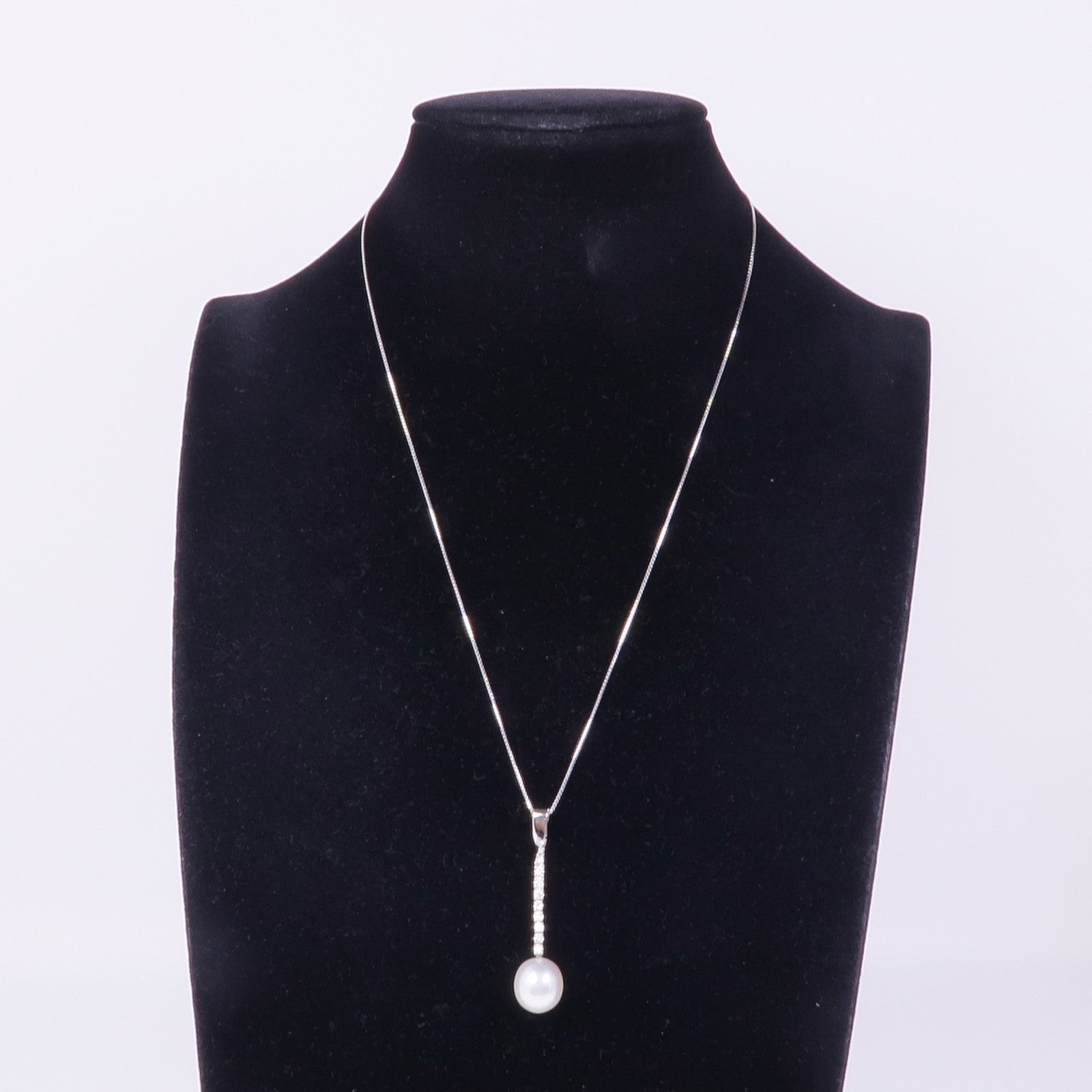 JEWELRY 18K白金Pearl Diamond Necklace珍珠/鑽石項鍊