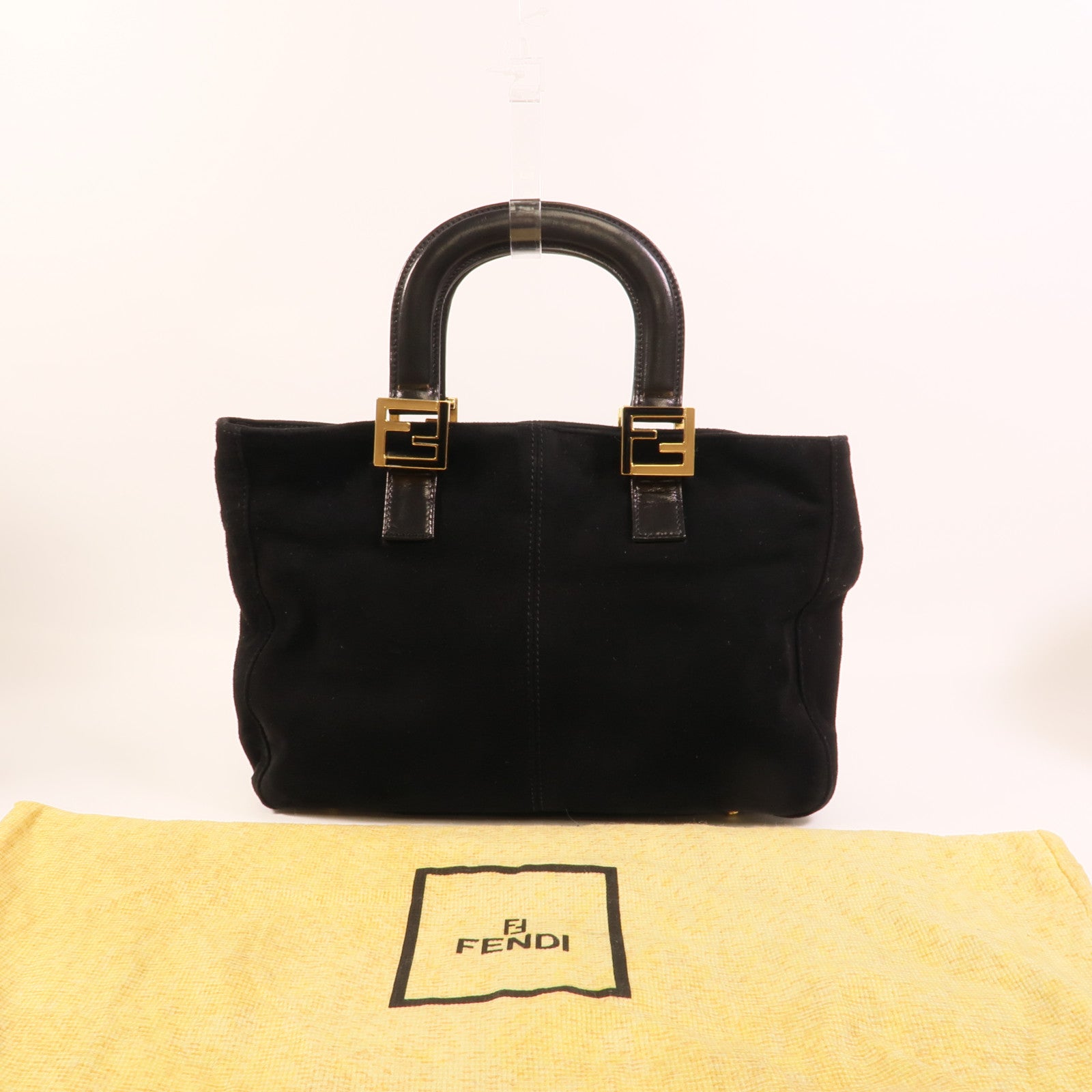 FENDI 麂皮皮革Hand Bag手挽袋