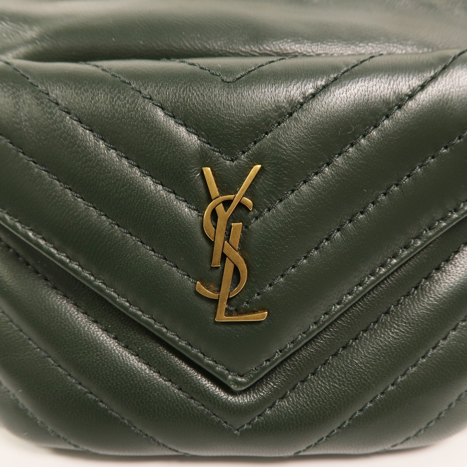 SAINT LAURENT 羊皮皮革Joe Mini Bucket金扣鏈帶肩背袋