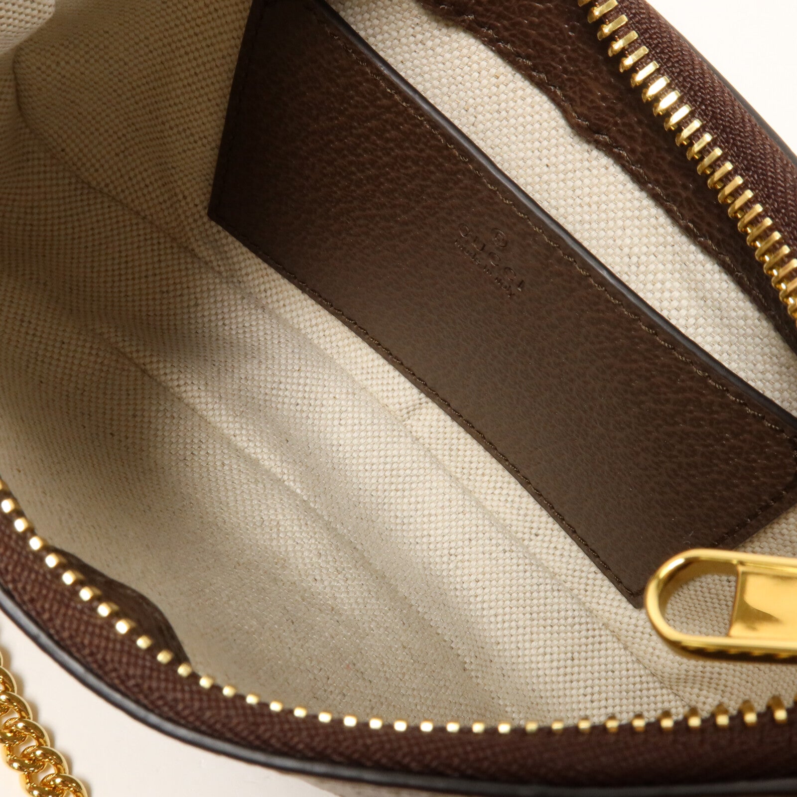 GUCCI 塗層帆布Ophidia GG Mini Bag鏈帶手挽袋