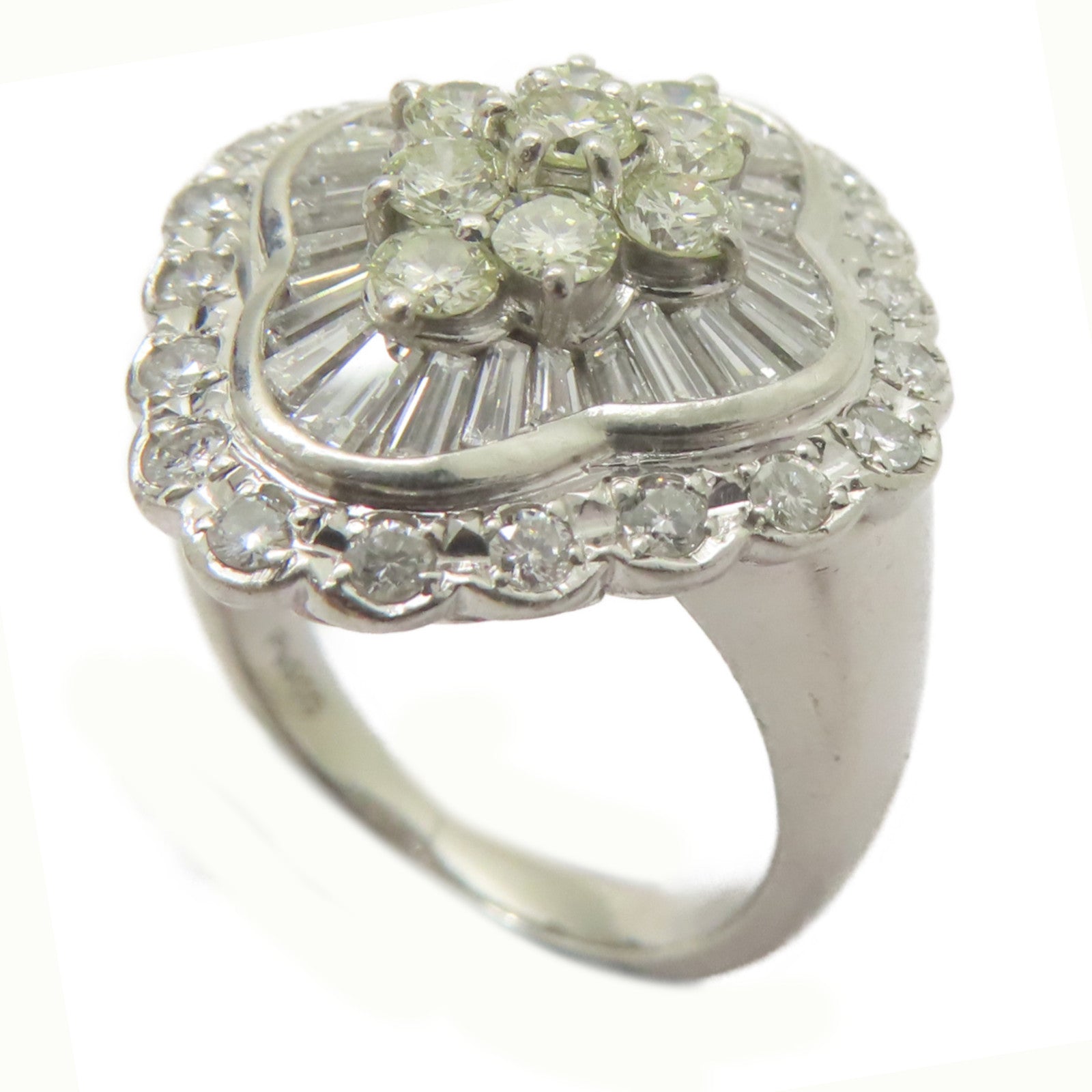 JEWELRY 【激減優惠】PT900鉑金Diamond Ring 1.74ct鑽石戒指US#5.75
