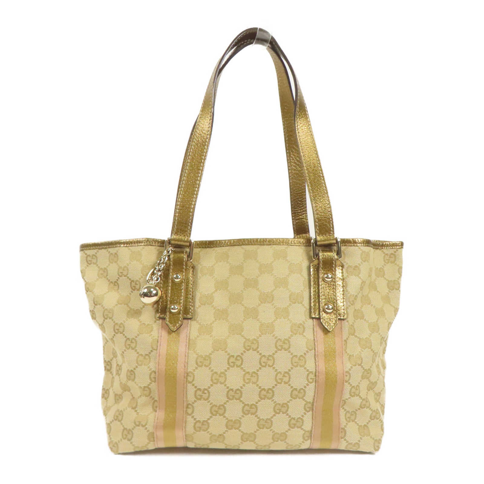 GUCCI GG Shoulder Bag Canvas Brown