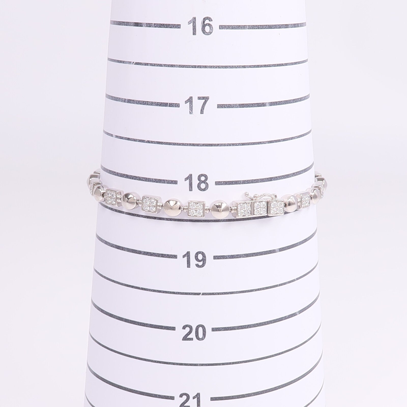 JEWELRY 18K白金Diamond Necklace & Bracelet Set鑽石項鍊/手鏈
