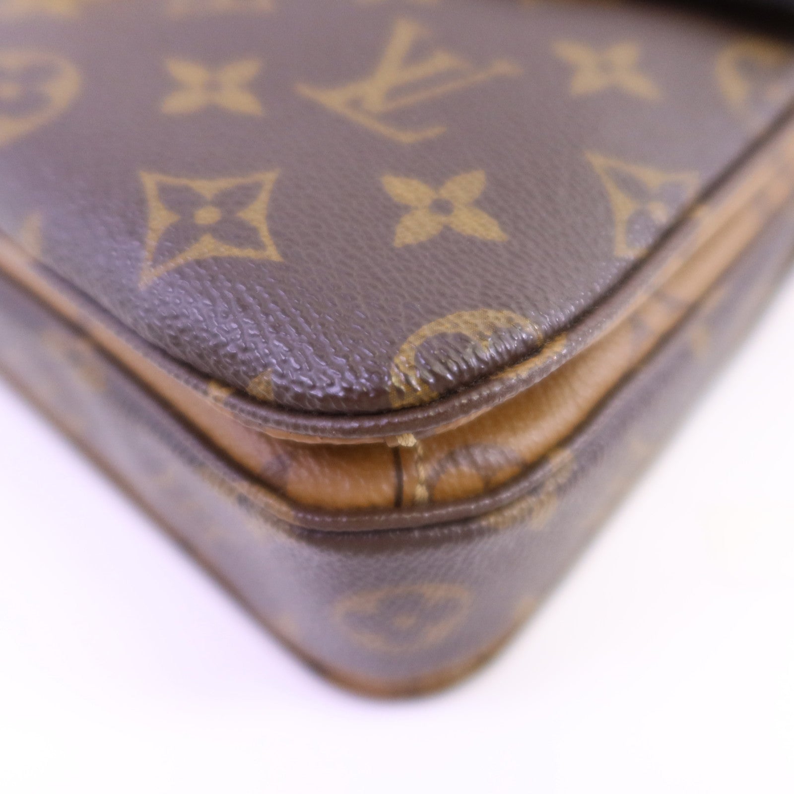LOUIS VUITTON Monogram Reverse Pochette Metis金扣手挽肩背兩用袋